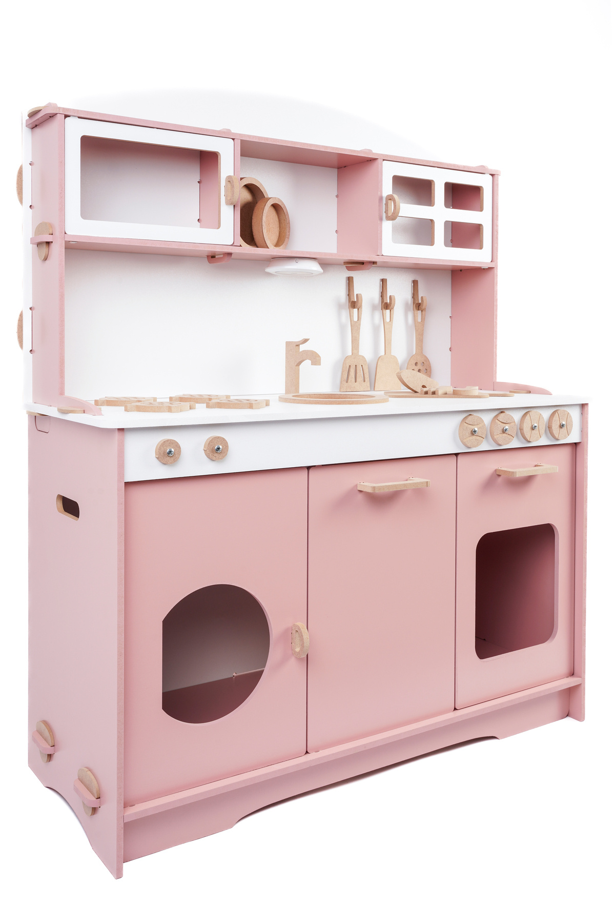 HOBBY HOUSE Ahşap Oyuncak Çocuk Büyük Mutfak Seti Led Hediyeli fotoğrafı 2 (önizleme)