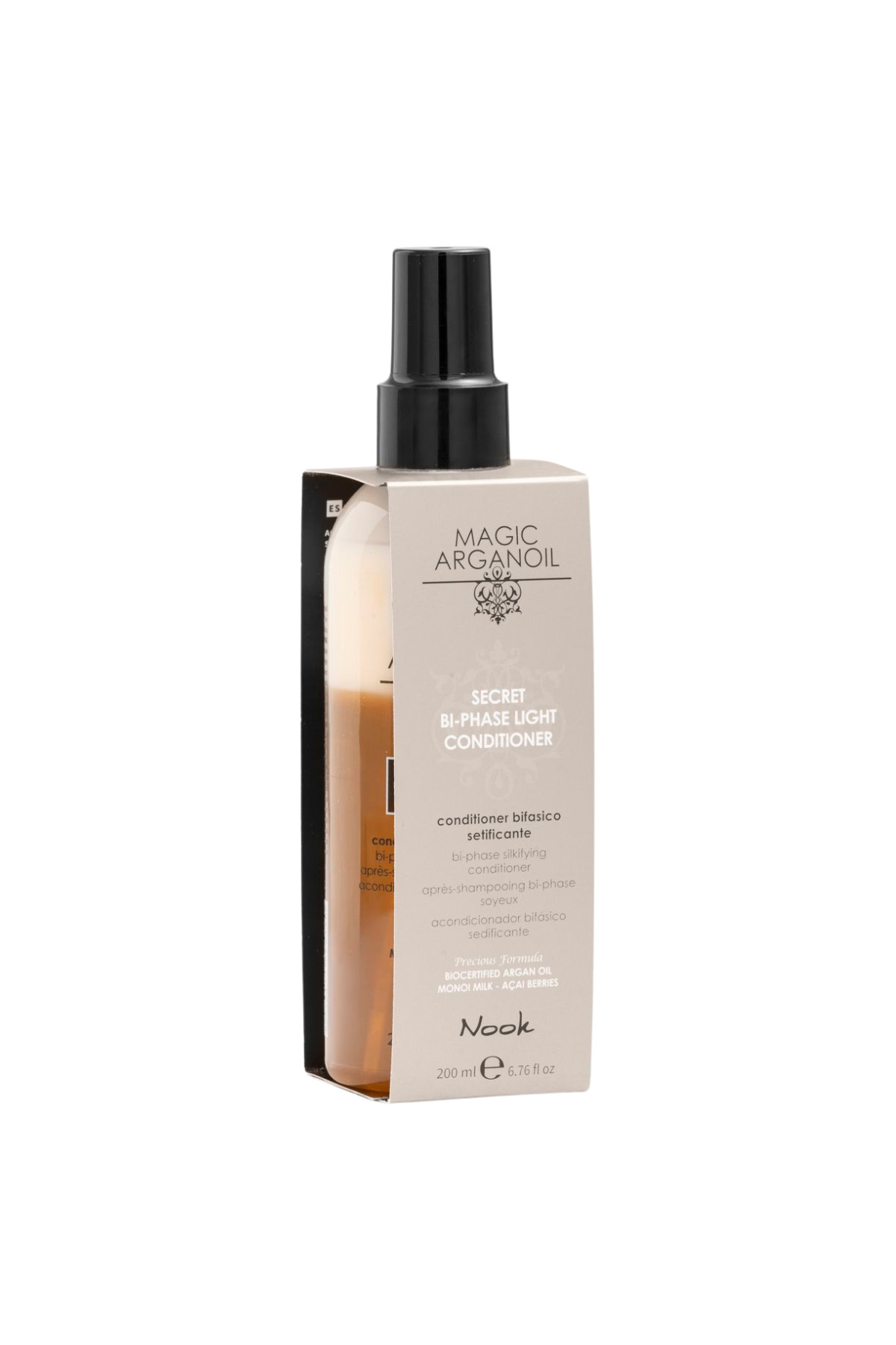 Magic Arganoil Ağırlaştırmayan Argan Yağlı Çift Fazlı Nemlendirici Fön Suyu (Mavi Su) 200ml — MXCRE-00533 — تصویر 4 از 4