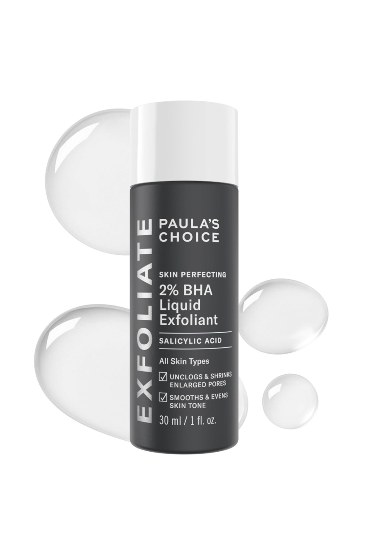 Skin Perfecting 2% BHA Liquid Salicylic Acid Exfoliant, Gentle Facial Exfoliator for Blackheads 1fl Supplements, — gh6tgf