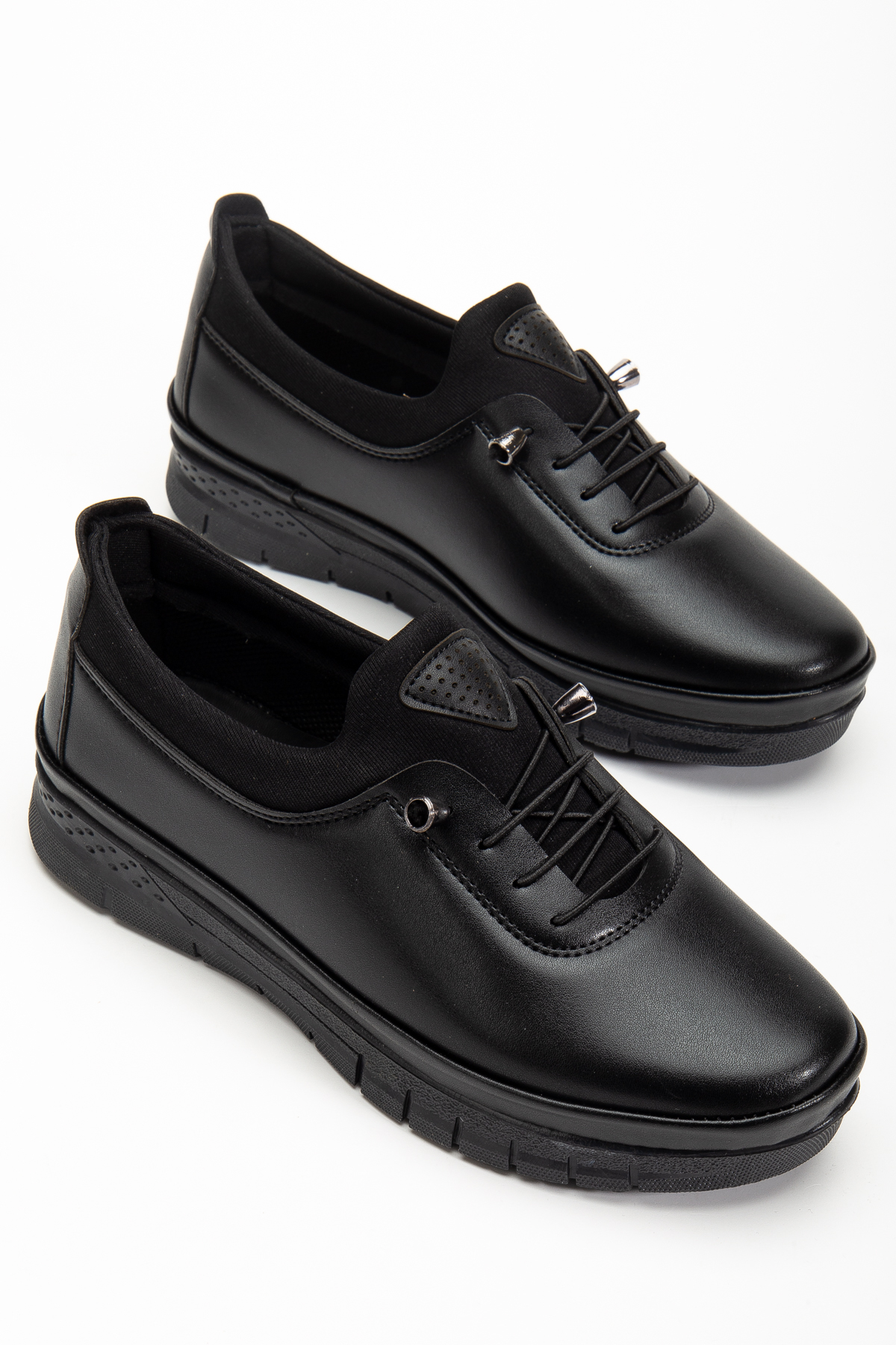 uway  Kadın Siyah Klasik Ayakkabı Ortopedik Anne Ayakkabısı Anne Babet Ayakkabı Anne Kadın Günlük Ayakkabı - Görsel 7