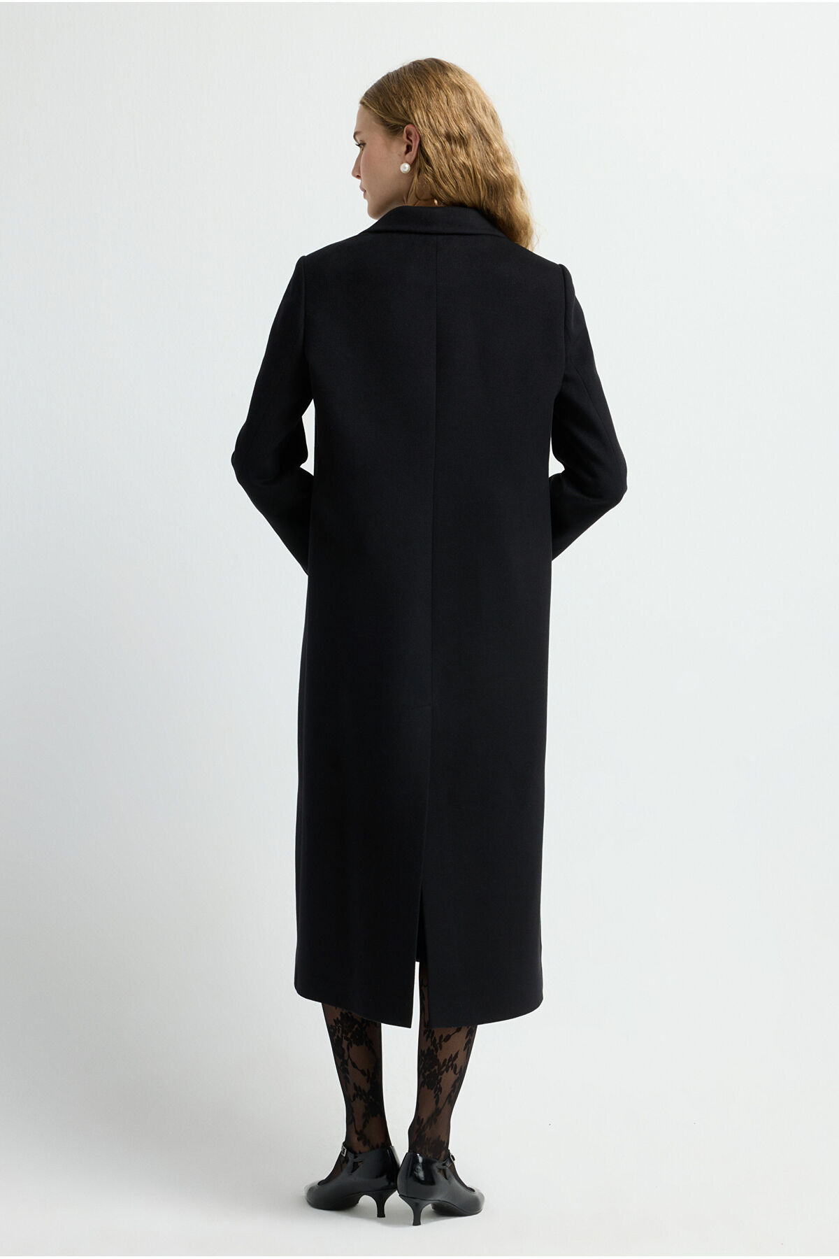 adL  Erkek Yaka Kaşe Kaban - Görsel 6