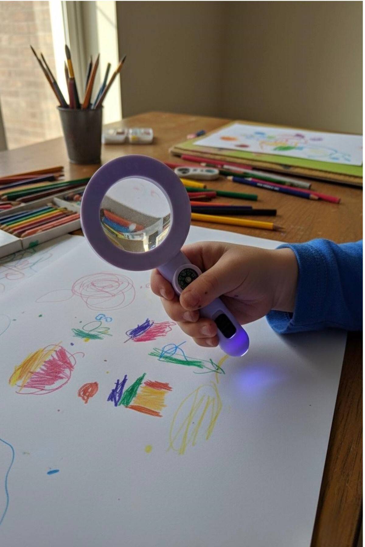 Bundeba 10 Adet Oyuncak Plastik Işıklı Büyüteç Doğum Günü Hediyesi Karne Hediyesi Okul Öncesi Hediyelik fotoğrafı 2 (önizleme)