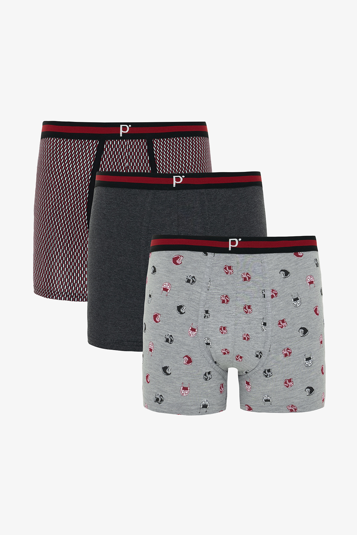 Penti Erkek Organik Çizgili 3'lü Boxer