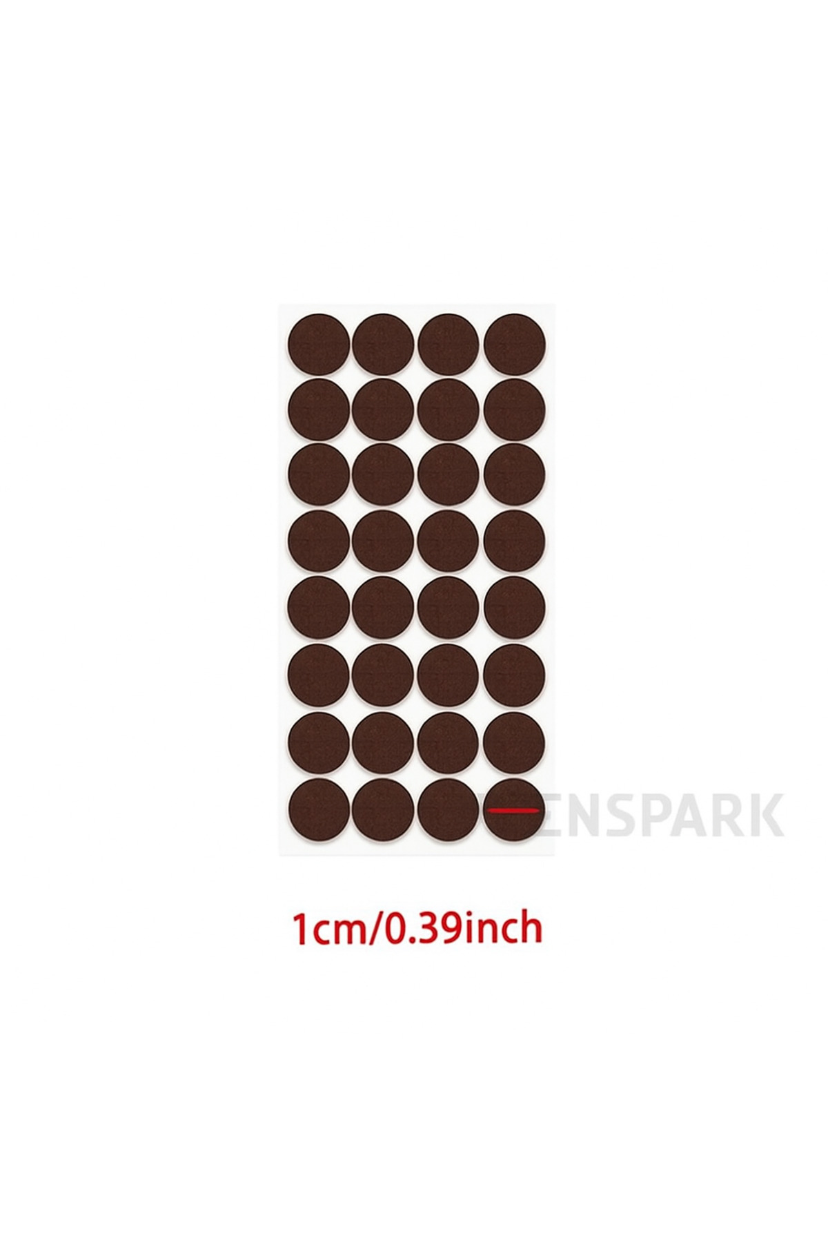 ZEN SPARK 32 Adet Yapışkanlı minik 1cm Keçe Mobilya Masa Sandalye Parke Zemin Koruyu Kaydırmaz