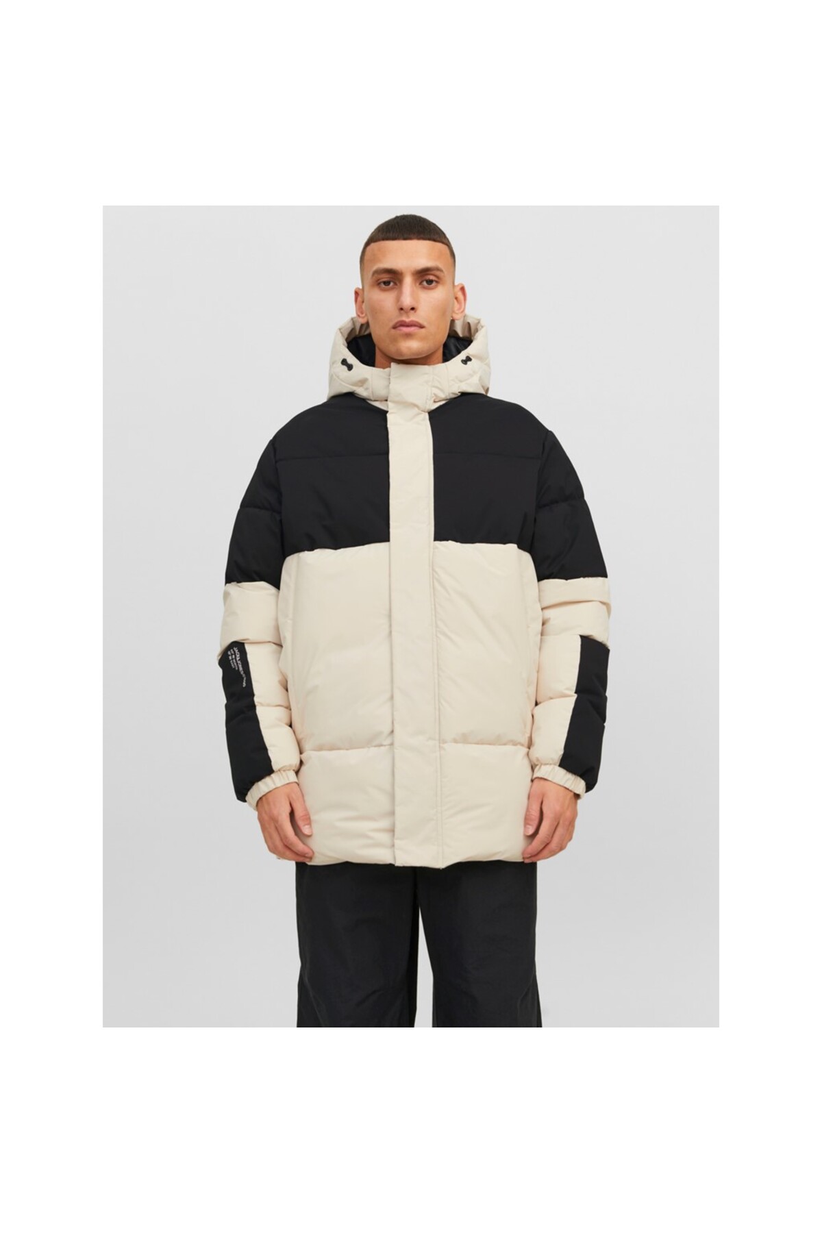 کاپشن مردانه جک اند جونز مدل Force Puffer بژ جک اند جونز کاپشن Jack & Jones