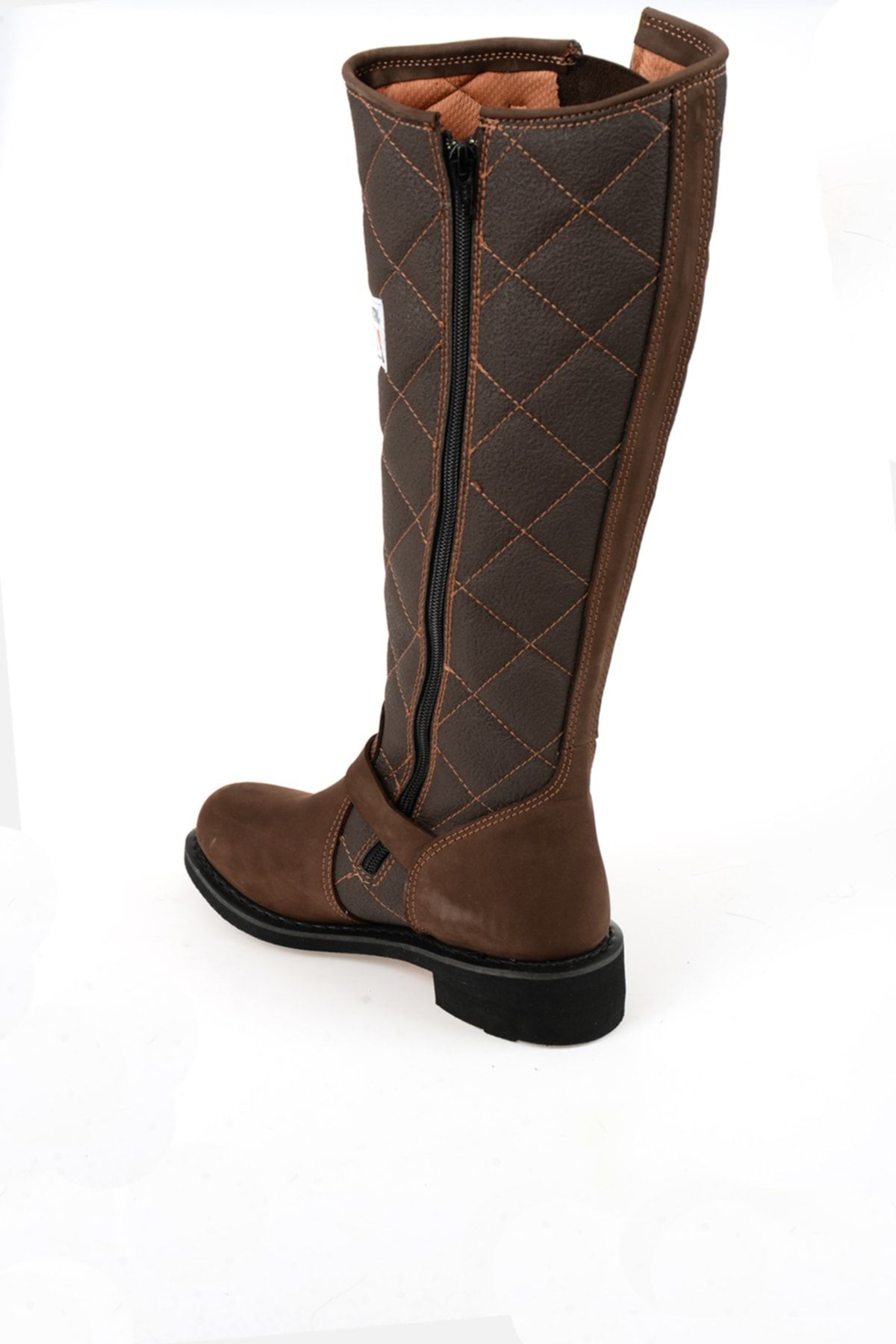 Harley Davidson  Kahverengi Kadın Deri Bot LACONIA/HI/646 - Görsel 3