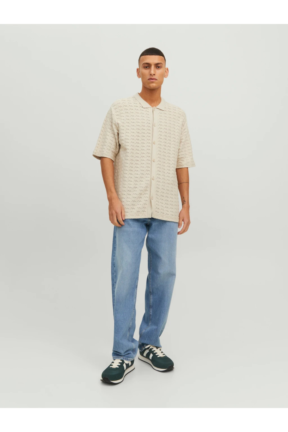 تیشرت یقه پلو مردانه راسته آستین کوتاه | جک اند جونز Jack & Jones 12234327 - تصویر 3