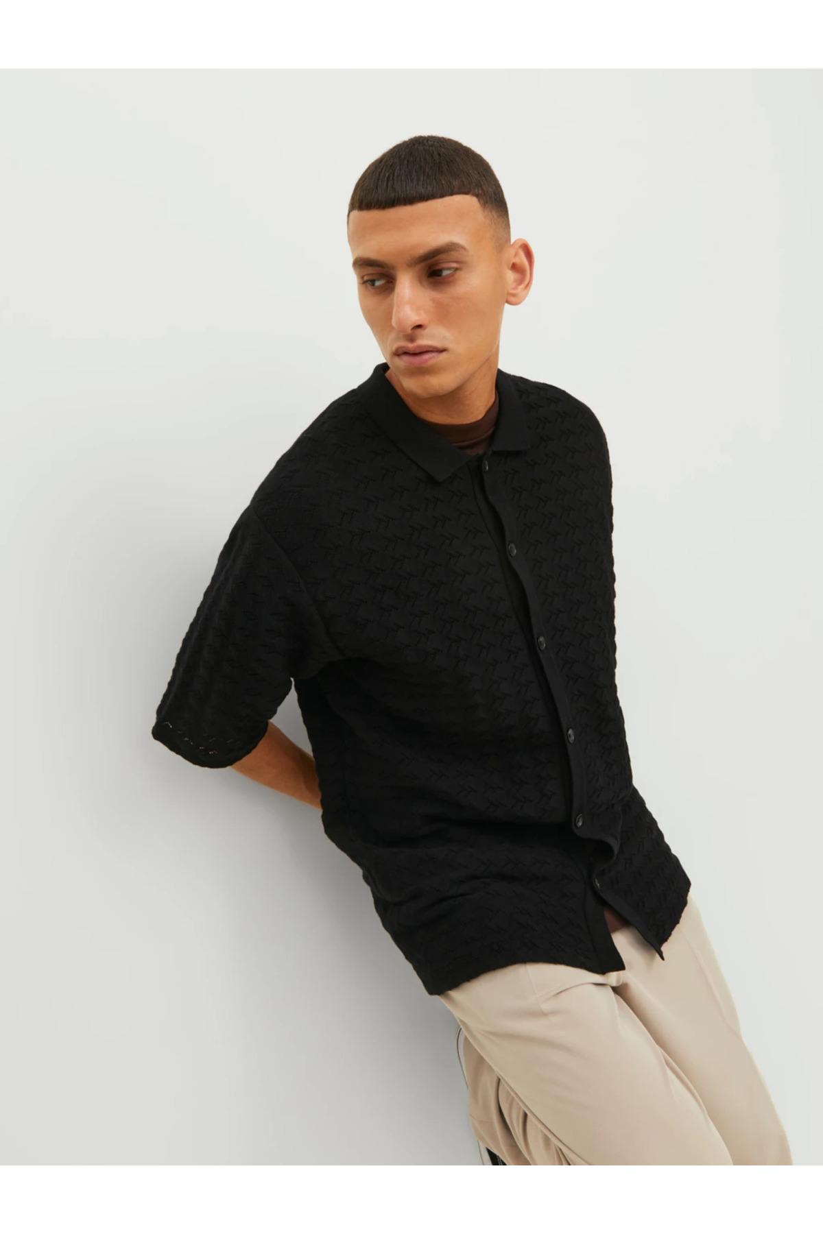 تیشرت یقه پلو مردانه راسته آستین کوتاه | جک اند جونز Jack & Jones 12234327 - تصویر 3