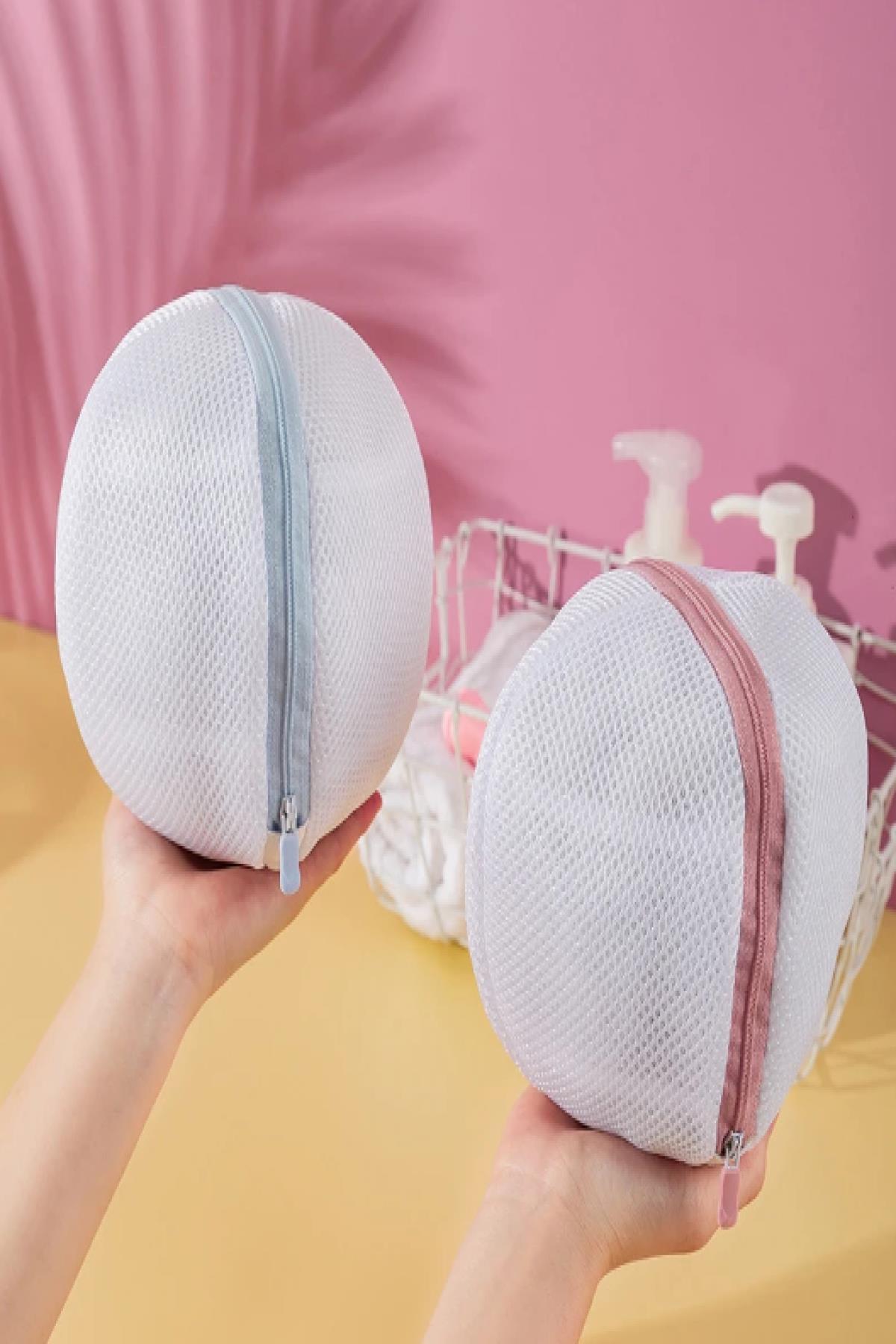 MasterCar Beyaz 3 Adet Fermuarlı Sütyen/iç Çamaşırı Yıkama Filesi Bebek Çamaşır Yıkama Filesi Çorap Filesi fotoğrafı 7 (önizleme)