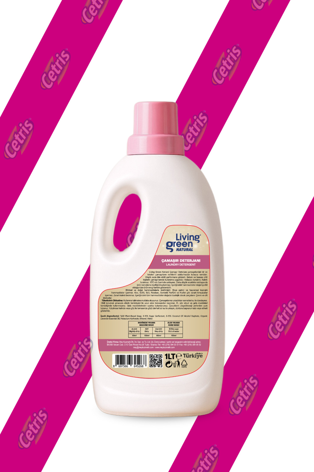 Living Green Natural Bebek Dostu Çamaşır Deterjanı – %100 Doğal, Hassas Ciltler Için, Cetrıs'den fotoğrafı 7 (önizleme)