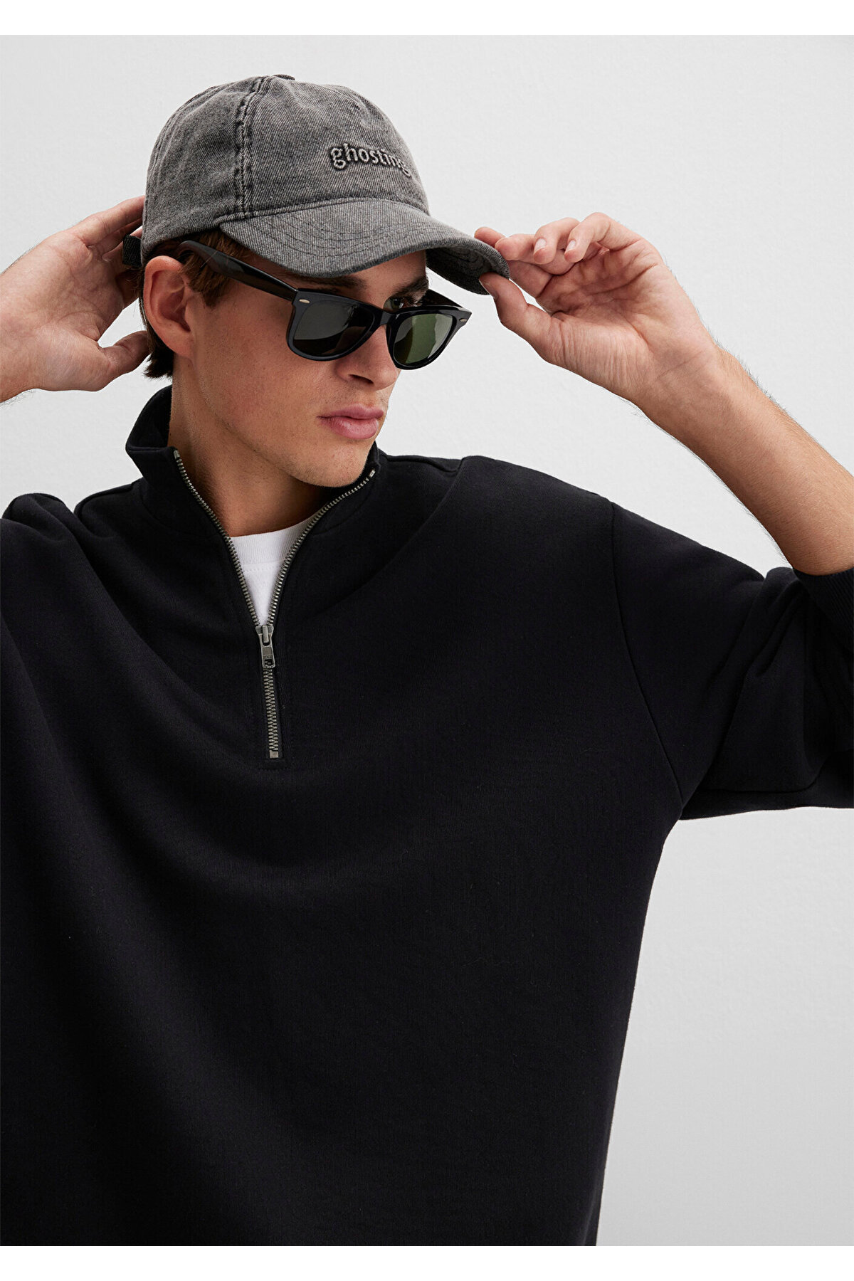 کلاه آنتراسیت طرح‌دار Ghosting 0911927-83811 Mavi