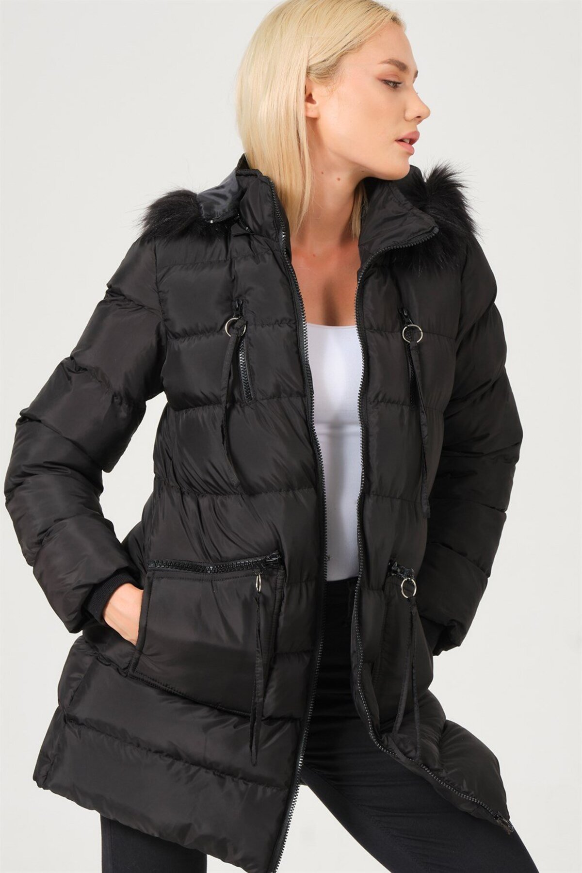 دوبری کت Z6763 - مشکی