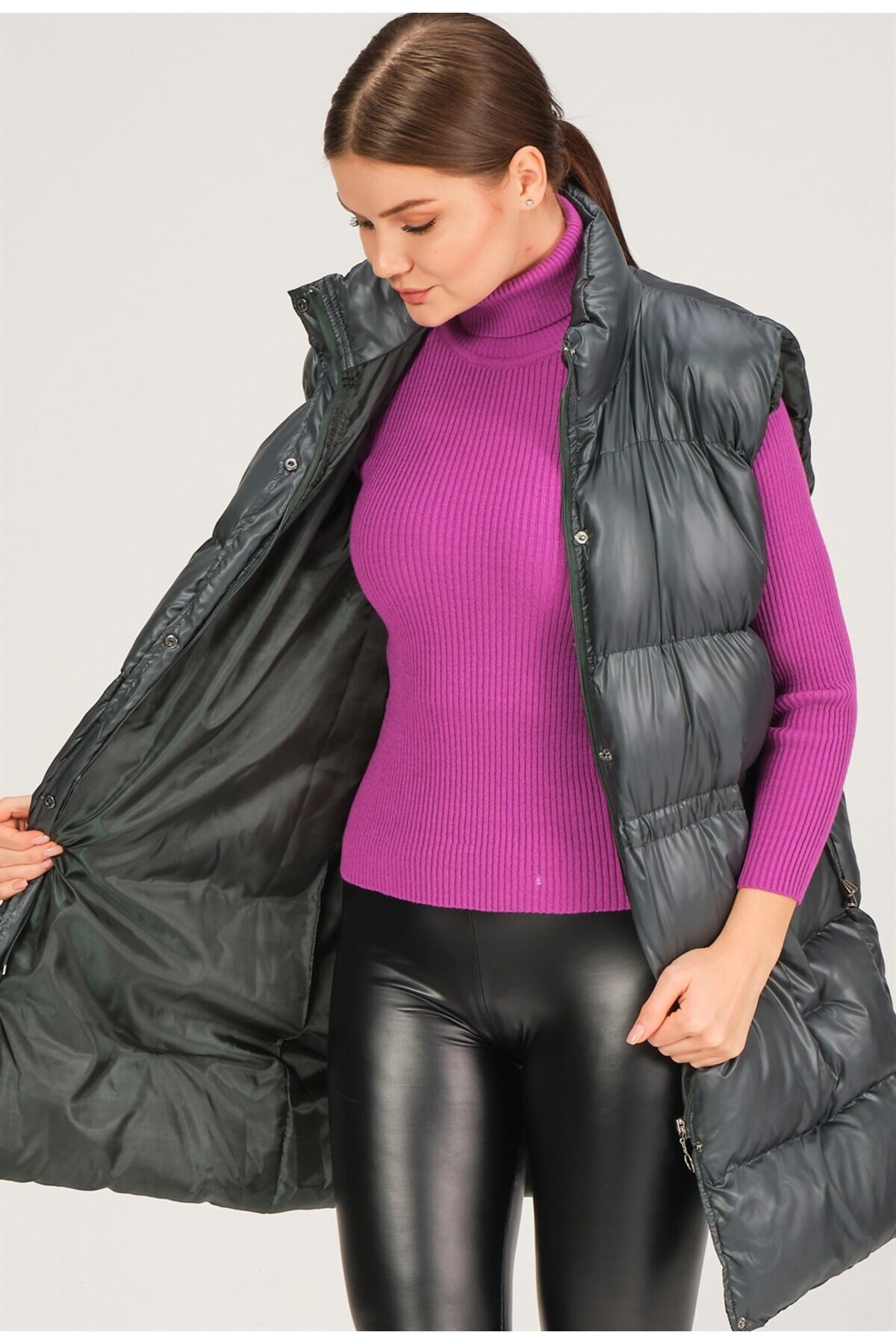 دوبری جلیقه طرح دار HK مدل Z6732 - سبز