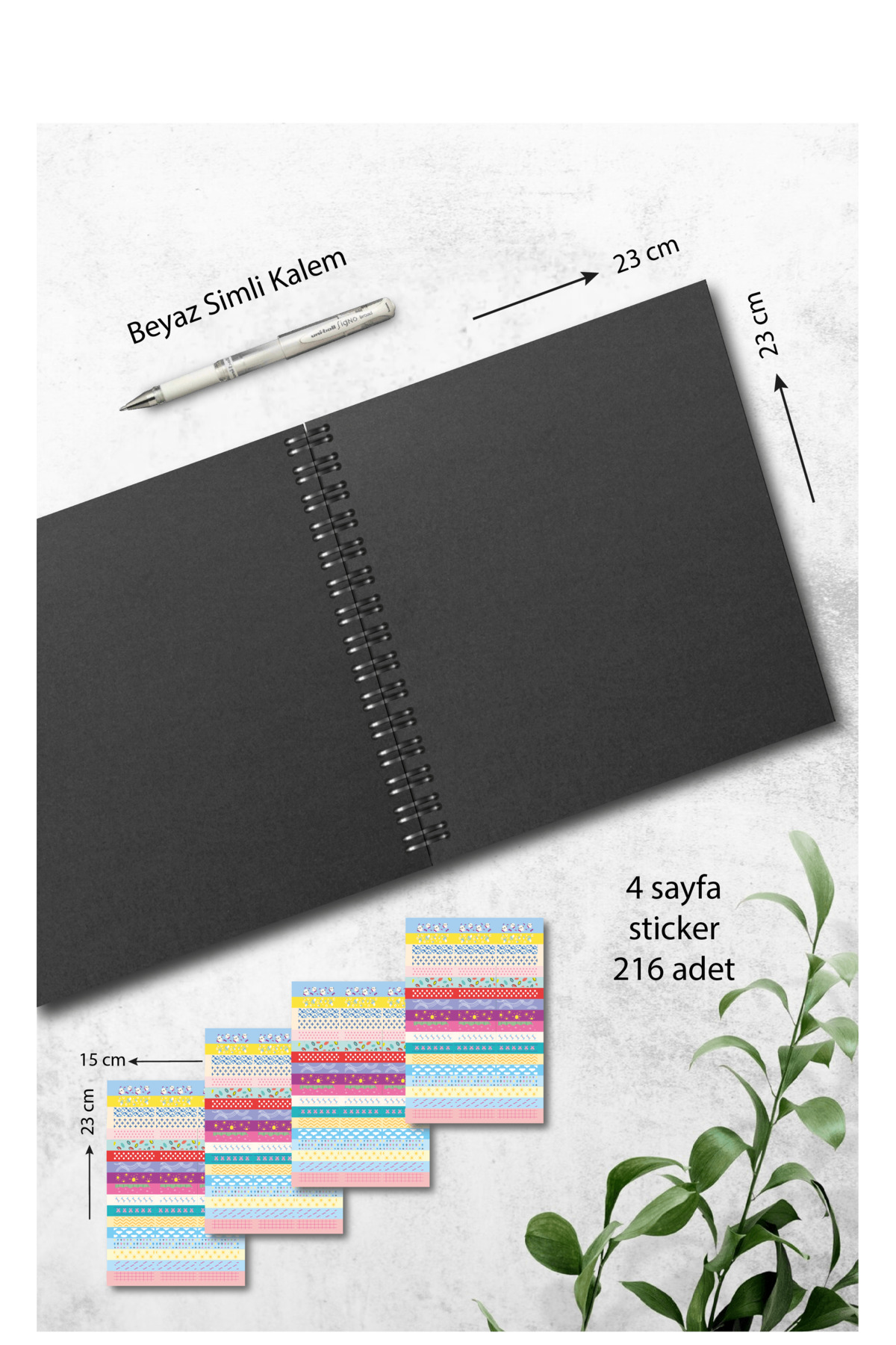 BULUT DİJİTAL Modern Bebek Anı Defteri - Ilk 1 Yıl & Anne Bebek Günlüğü - Ajandası & Sticker ve Kalem Hediyeli fotoğrafı 2 (önizleme)