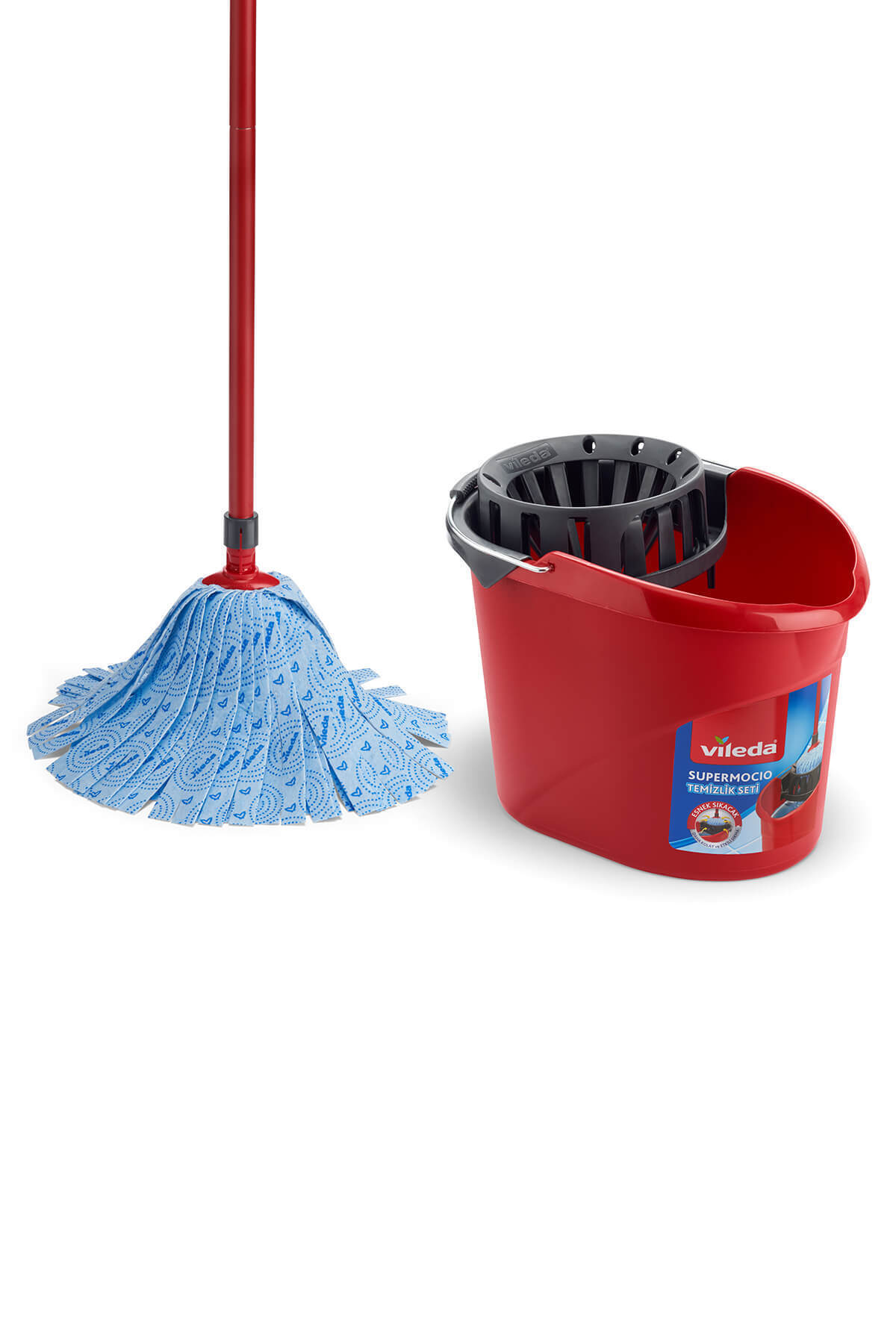 Vileda Supermocio Klasik Kırmızı Temizlik Seti