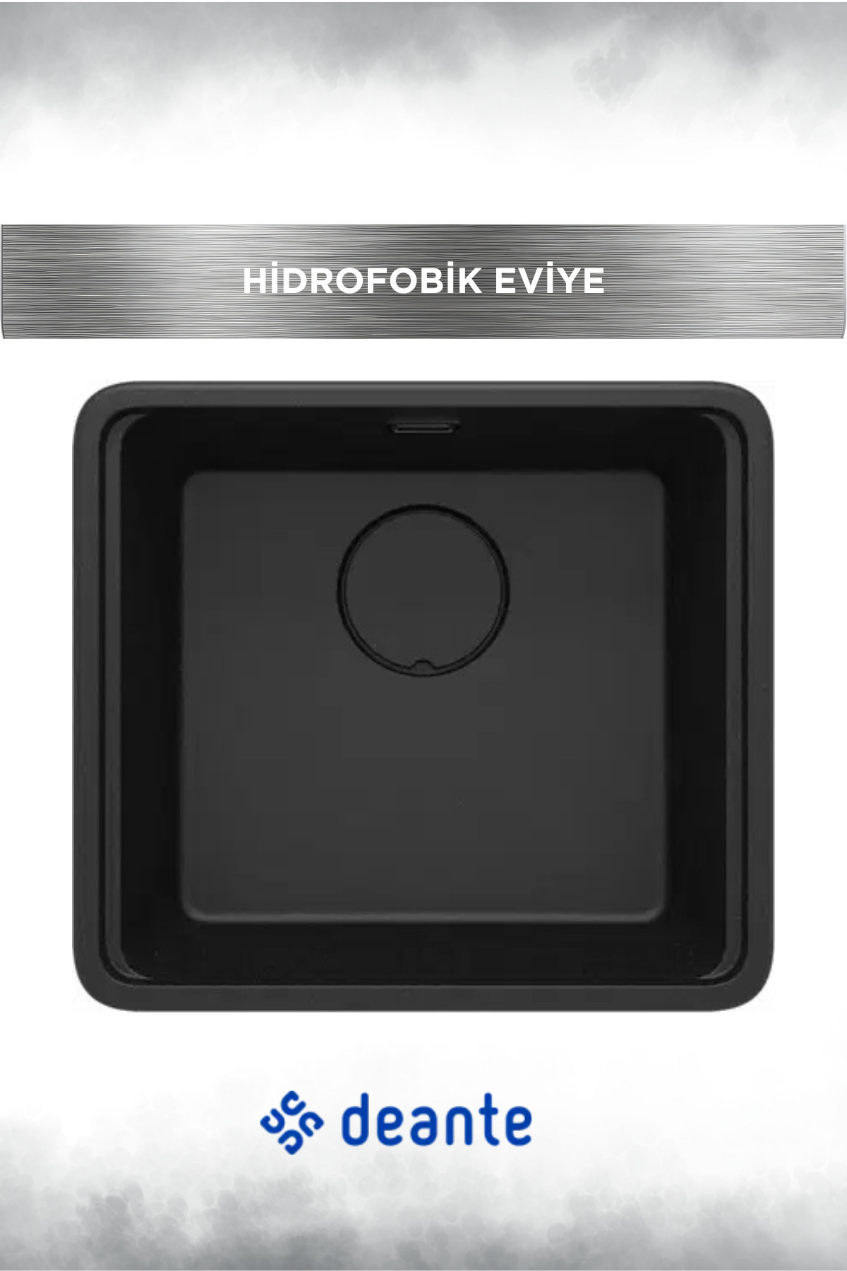 DEANTE - MOMI SİYAH TEK GÖZ MUTFAK EVİYESİ
