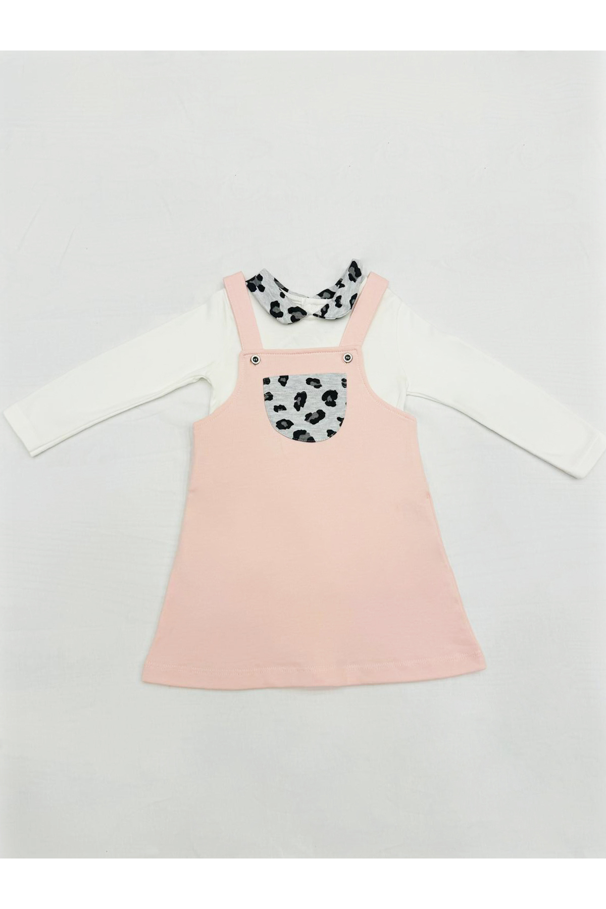 Aydodo Pembe Jile Kız Bebek 2'li Takım 6-9/9-12/18-24/24-36 Ay fotoğrafı 2 (önizleme)