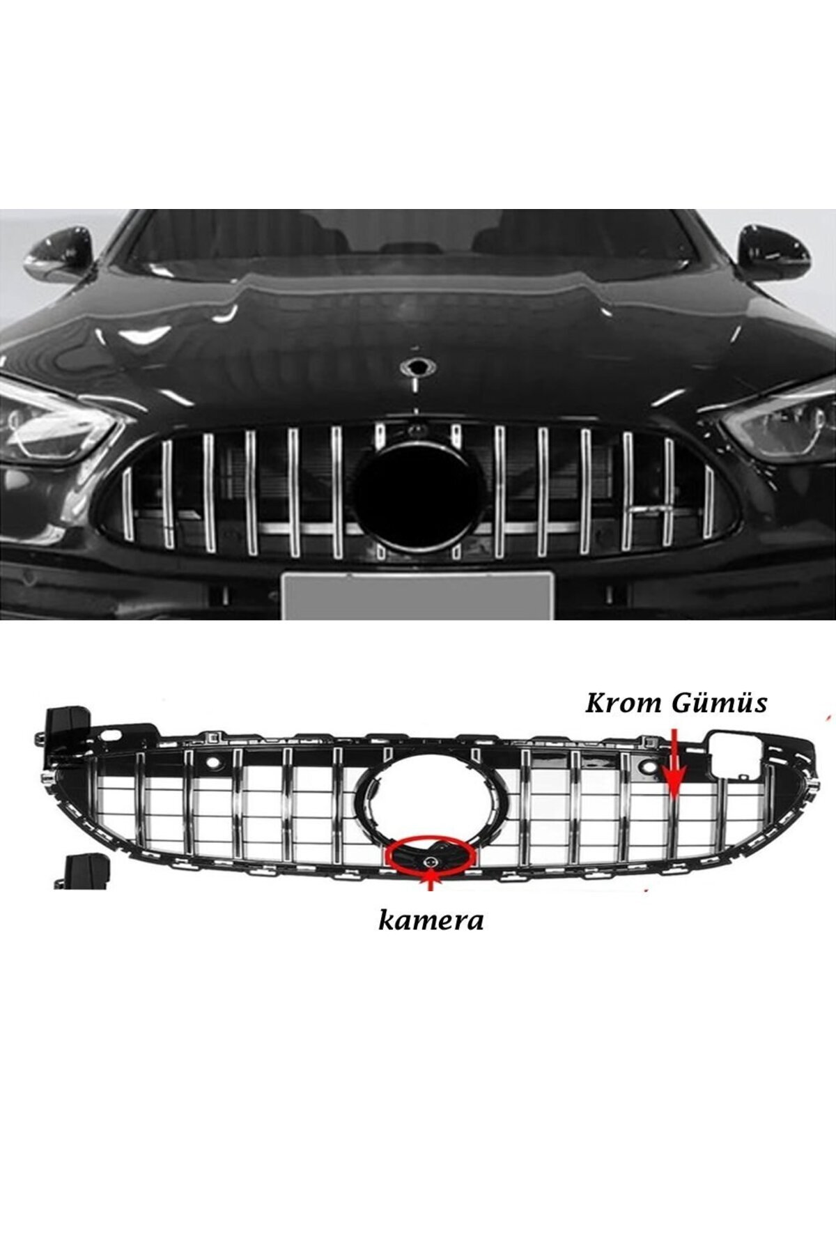 beyaztuning Mercedes w206 C Serisi Ön Panjur Izgara 2021 Sonrası