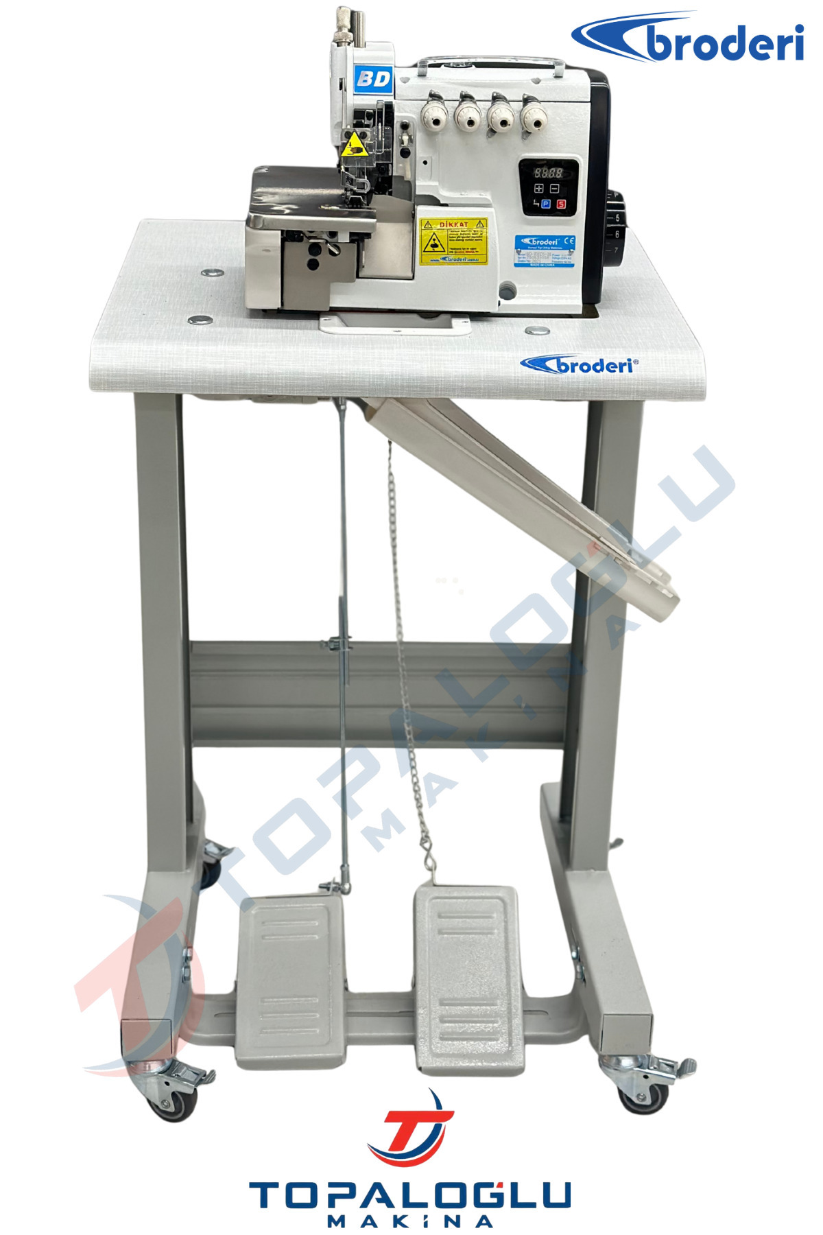 Broderi Bd-700 4 Iplik Sessiz Kafadan Motorlu Overlok Makinası
