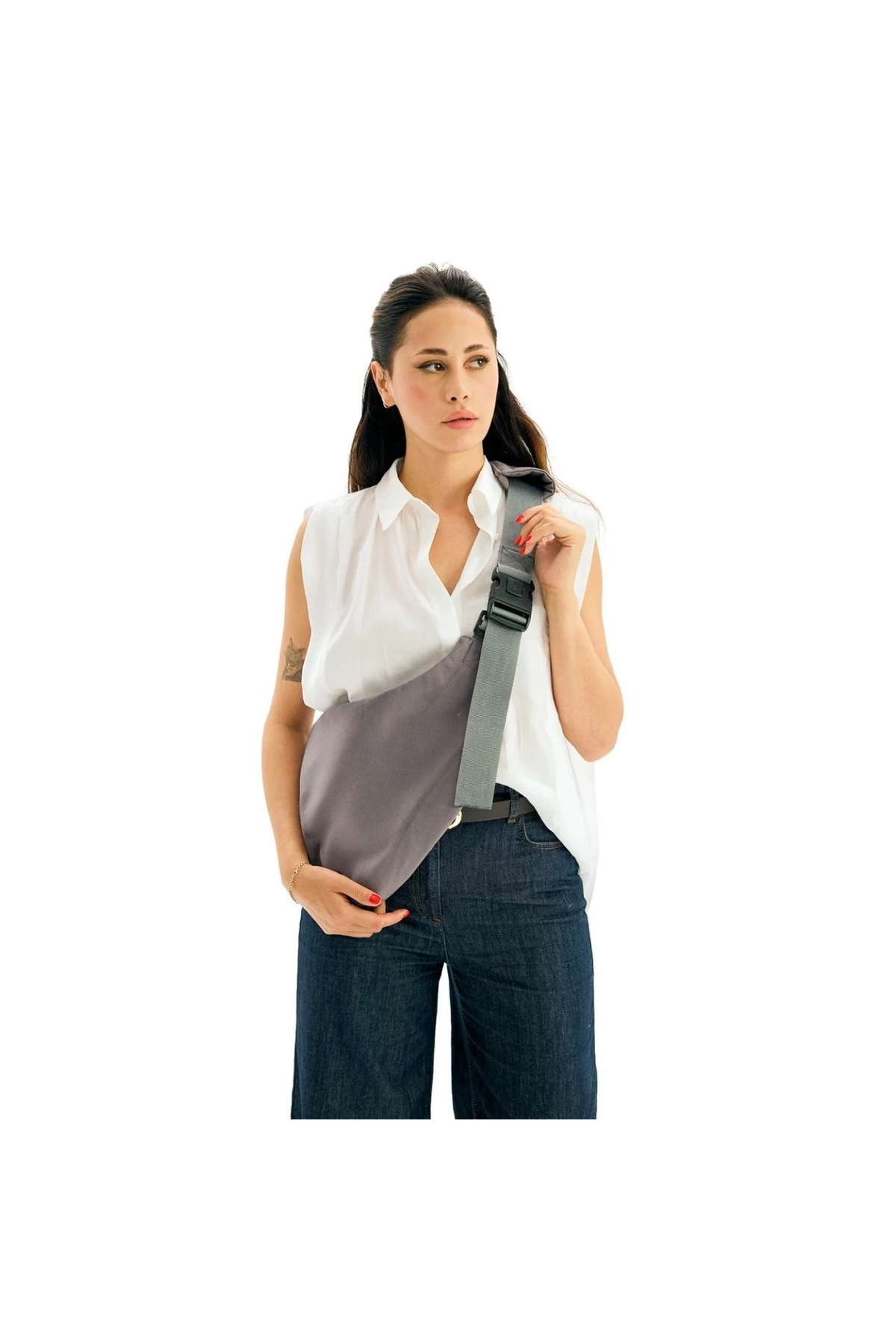 miniboni Yan Sling Bebek Taşıma Slingi – Ergonomik ve Rahat Kullanım fotoğrafı 3 (önizleme)