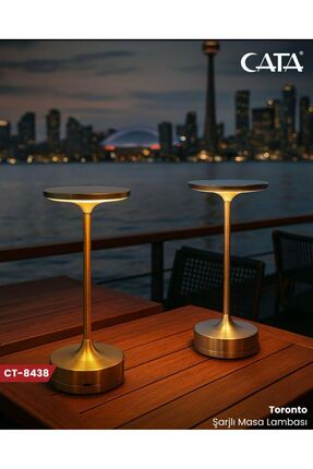 Cata Ct-8438 Toronto Sarjlı Masa Lambası Eskıtme Renk 3 Renk Işık (3200K-4000...