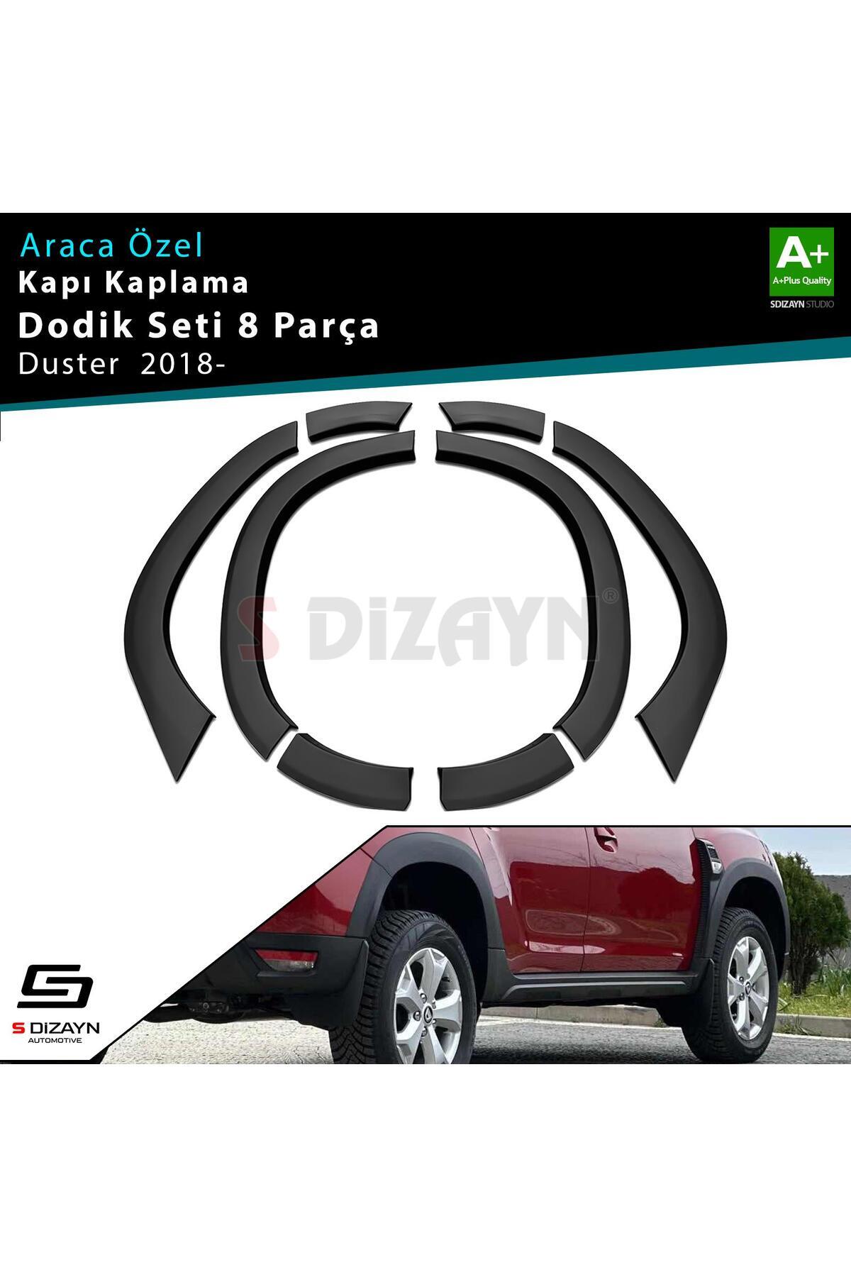S Dizayn S-Dizayn Dacia Duster 2 Çamurluk Kaplaması Dodik Seti 8 Prç 2018-2023 A+ Kalite SDD-DC-DU2