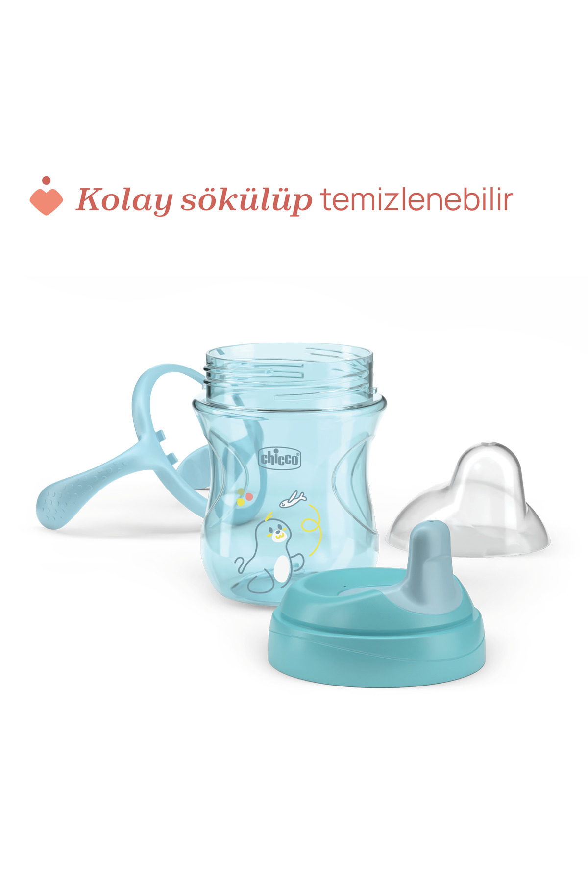 Chicco YARI YUMUŞAK UÇLU BARDAK 6 AY ERKEK fotoğrafı 7 (önizleme)