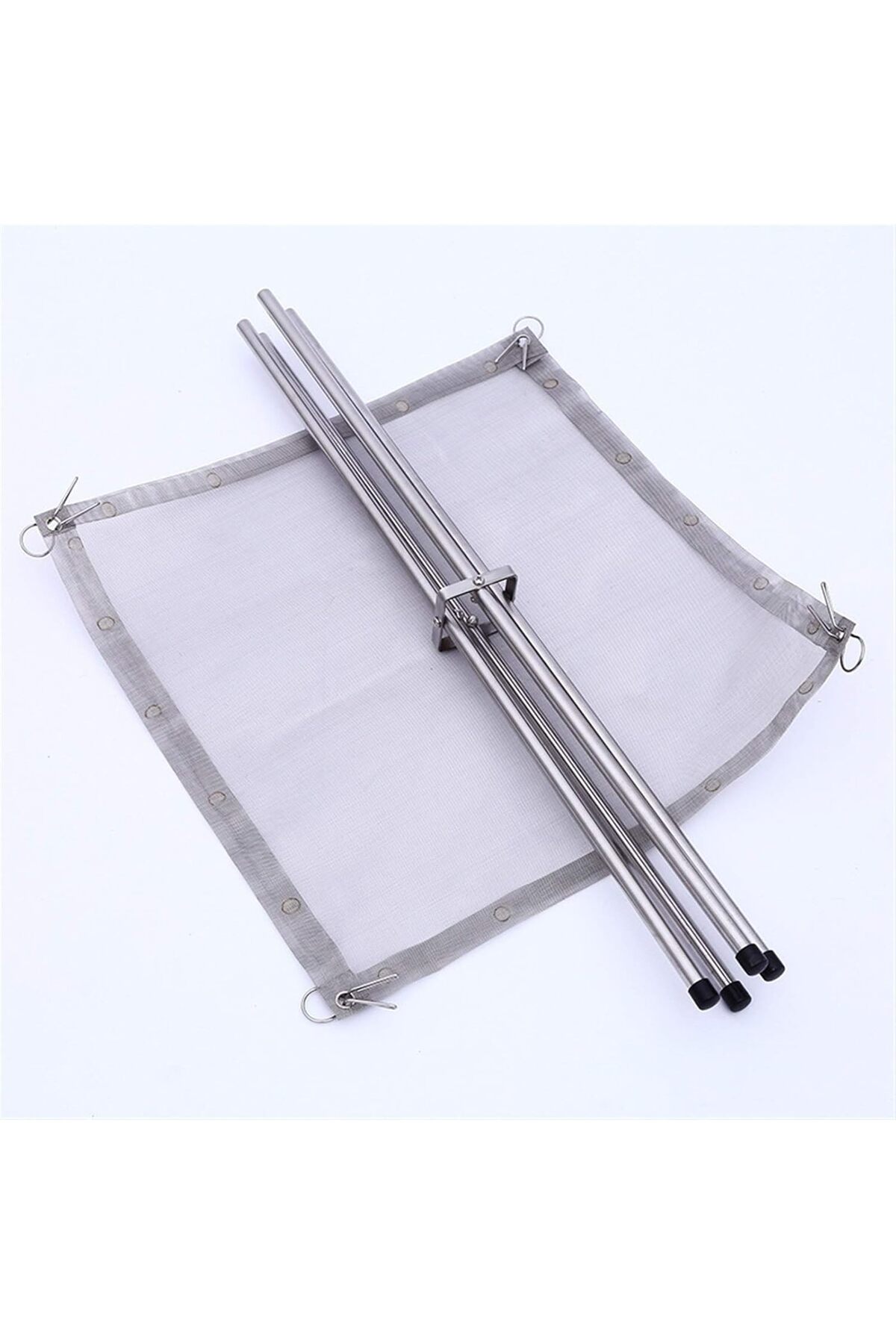 موقد نار خارجي محمول مقاس 11.5 بوصة، موقد نار قابل للطي مصنوع من شبكة من الفولاذ المقاوم للصدأ لحرق الحطب للتخييم