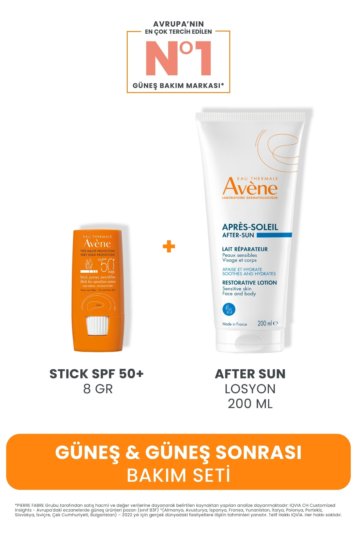 Avene Güneş & Güneş Sonrası Bakım Setib (Stick Spf 50+ 8 GR + After Sun Losyon 200 ML)