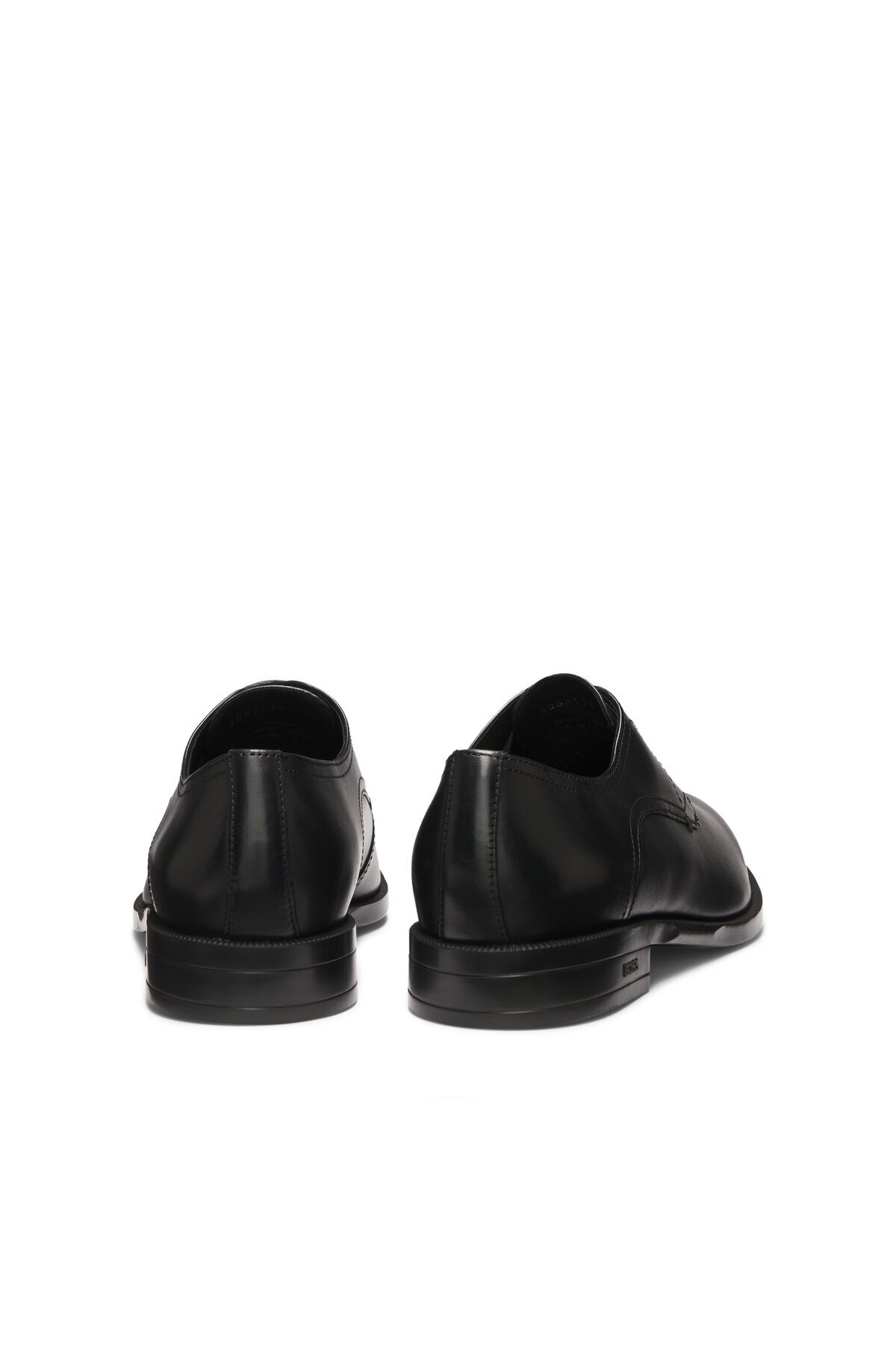 BOSS  Çift dikiş detaylı deri Derby ayakkabılar - Görsel 3