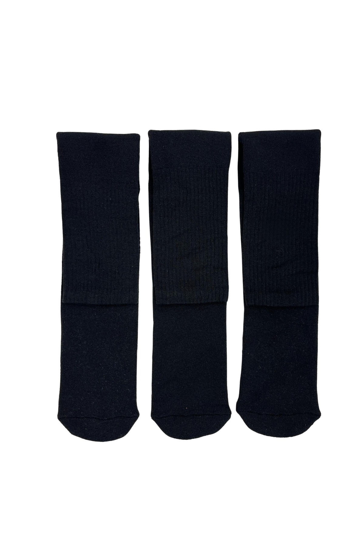 SOFT COTTON THICK TOWEL BLACK HEELLESS COMFORTABLE TUBE SPORTS SOCK