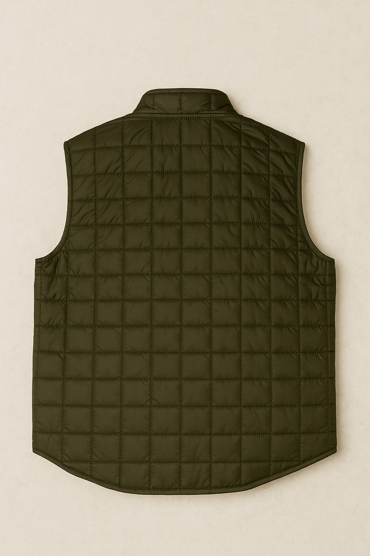 VESİBELLA  HAKİ İNCE ŞİŞME ERKEK YELEK - Görsel 2