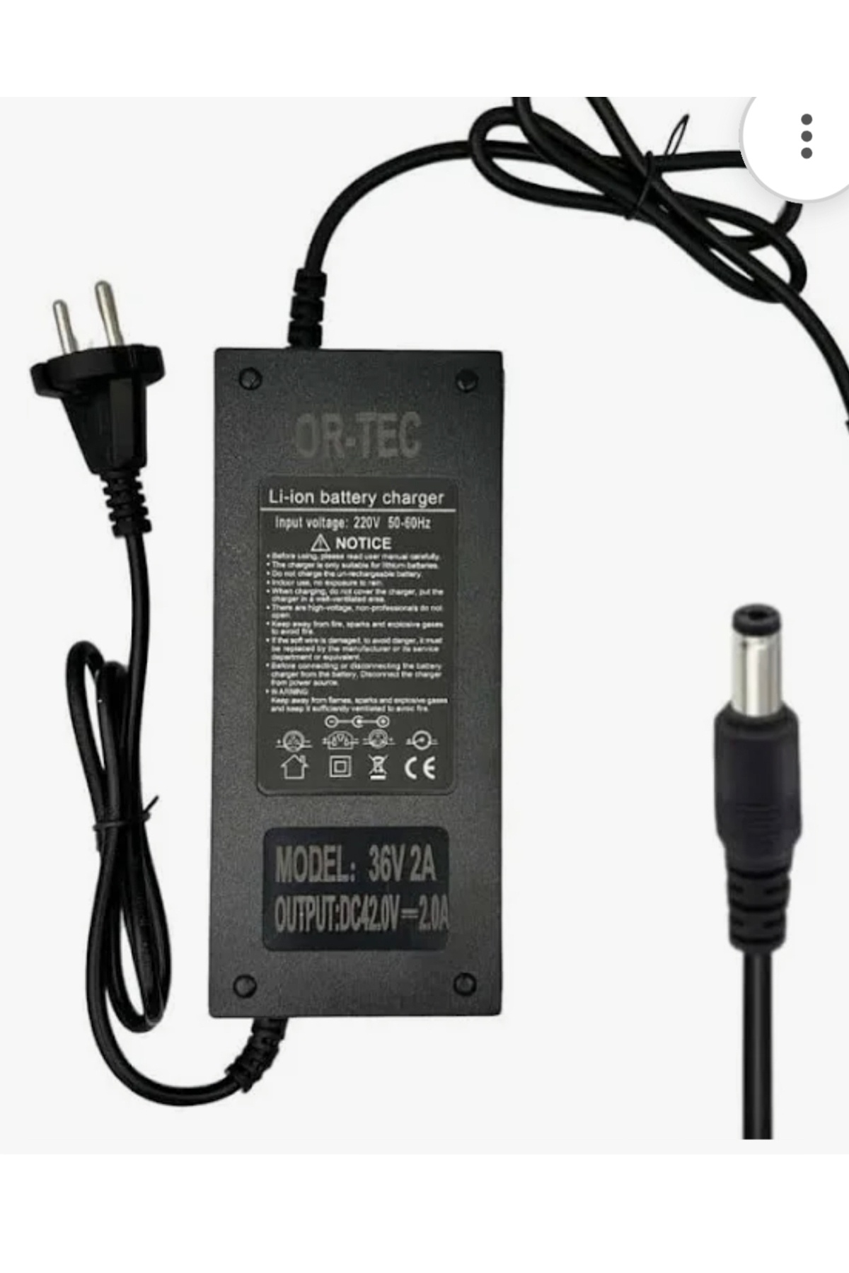 RKS 42v 2 amper RS3 Pro X uyumlu fanlı şarj aleti