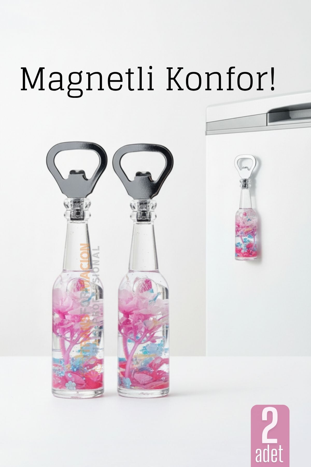Transformacion Mıknatıslı Dekoratif Şişe Açacağı – Çiçekli Tasarım, Buzdolabı Magnetli, Pratik ve Şık 722322