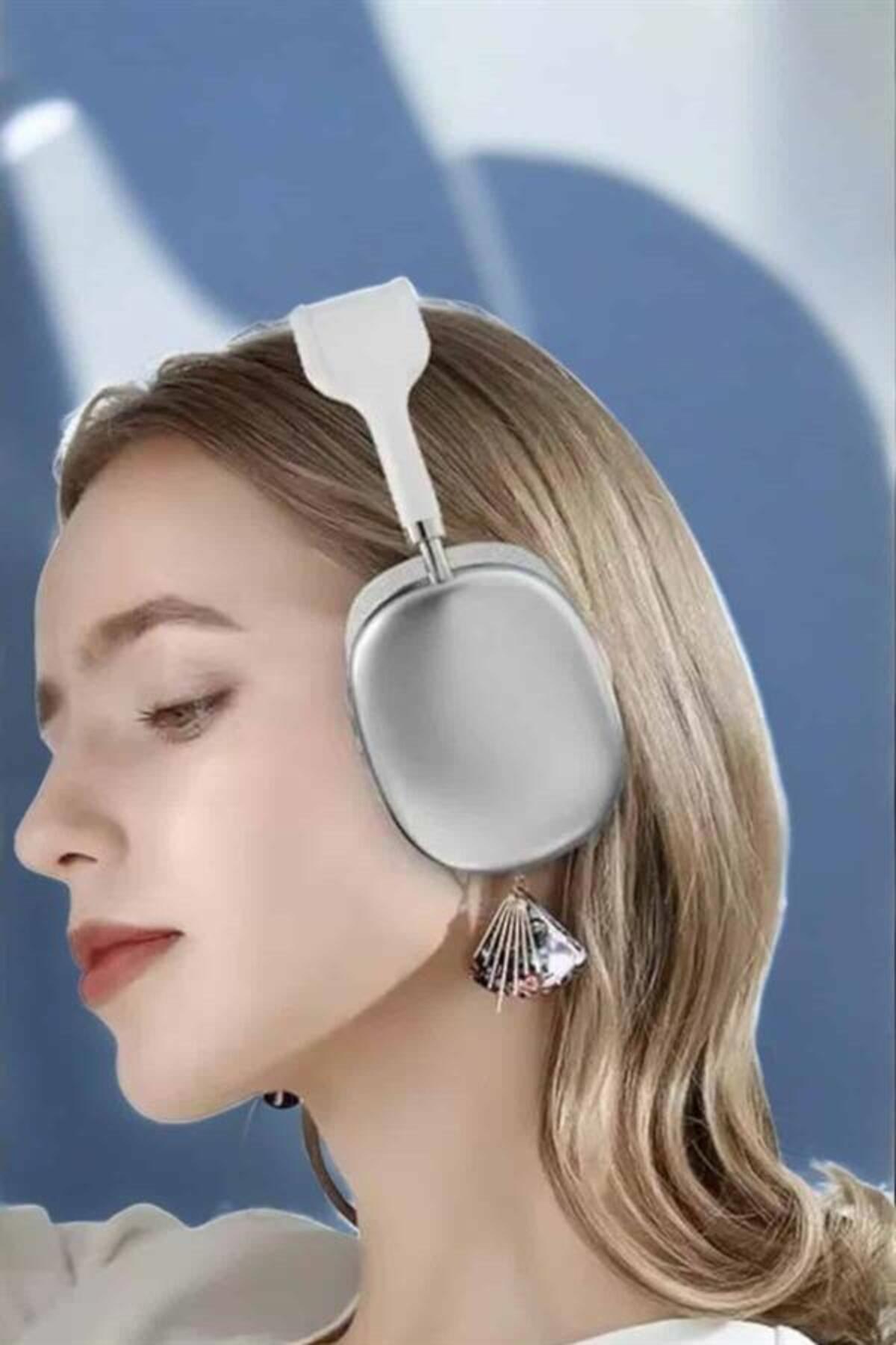 LTG Nova P9 Plus Kablosuz Kulak Üstü Bluetooth Kulaklık Beyaz Yüksek Ses Kaliteli