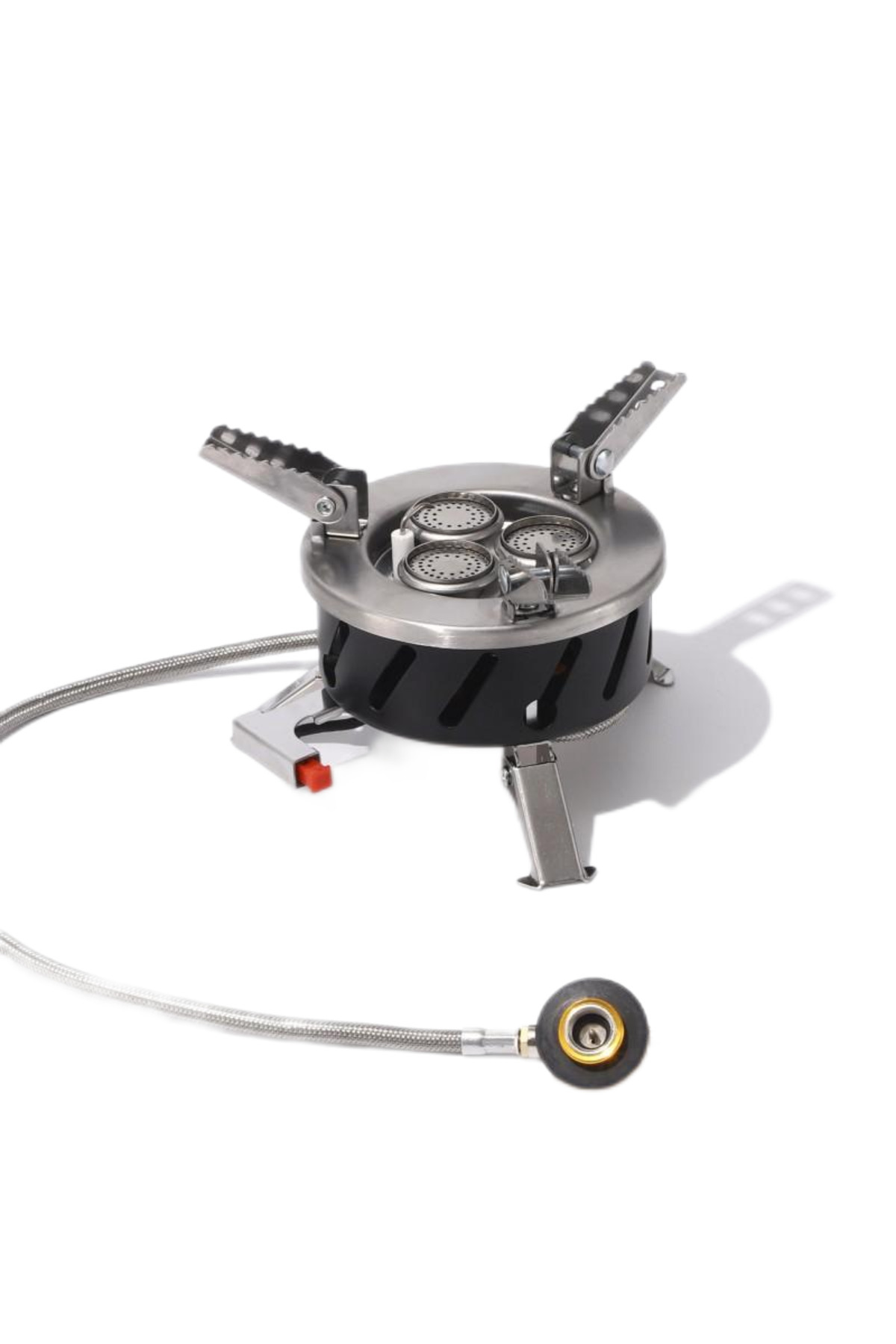 موقد غاز البوتان ثلاثي الشعلات صديق للبيئة من OEM بثلاثة رؤوس للتخييم والنزهات