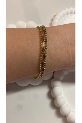 stainless steel Çelik Gold Bileklik