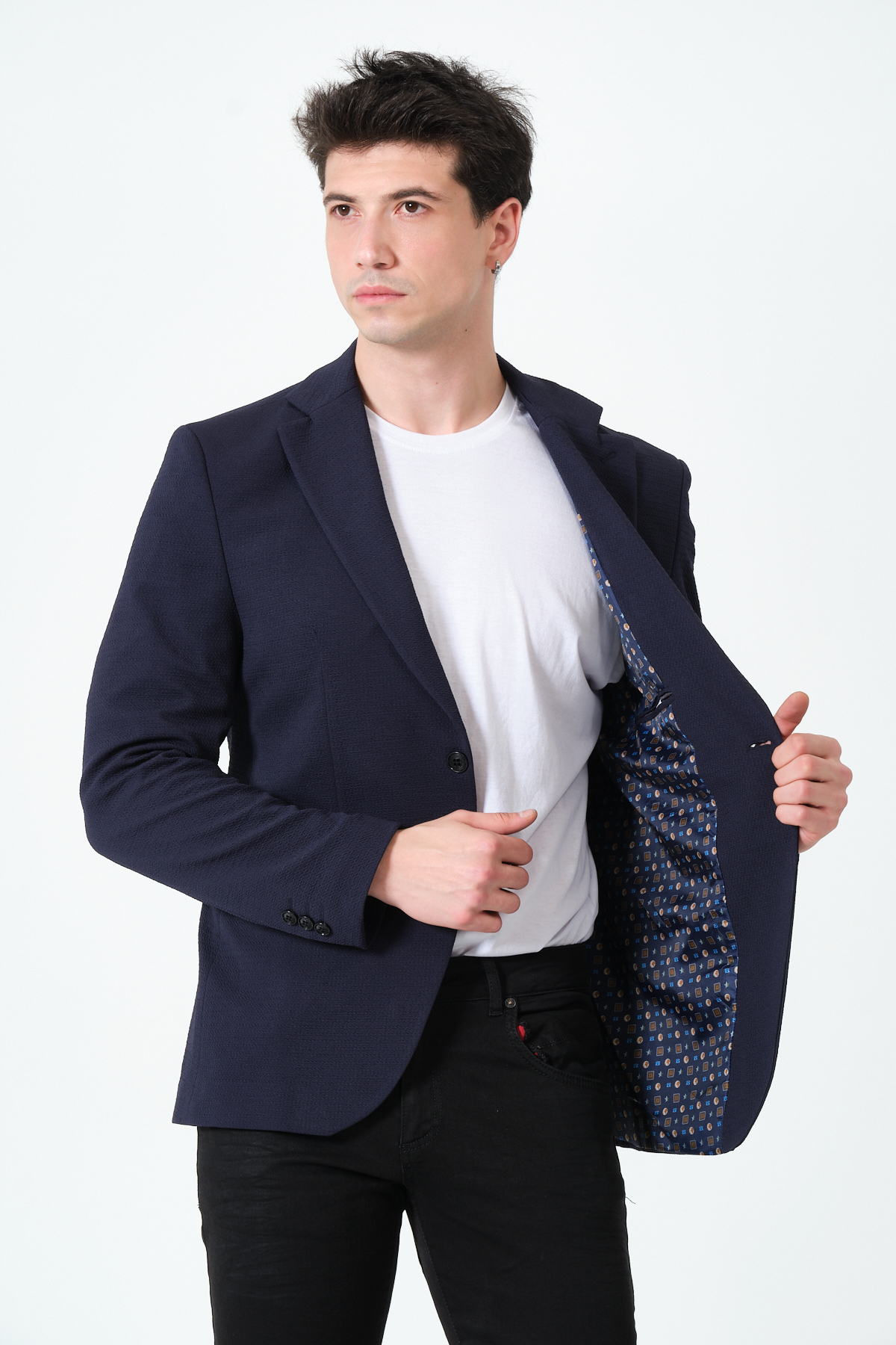 VALUE FASHION  Erkek Ceket, Slim Fit Astarlı Spor Şık Ceket - Görsel 7