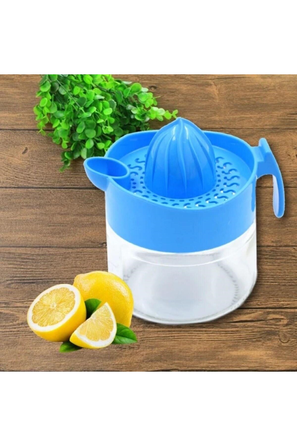 modamtn BUFFER® 300ml Cam Hazneli Pratik Limon Narenciye Sıkacağı KC-405