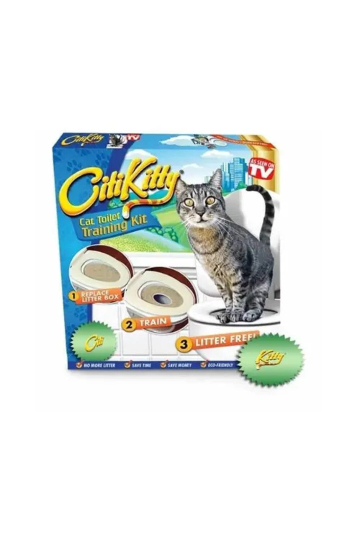 Dodes CitiKitty Klozet Kedi Tuvaleti Eğitim Seti