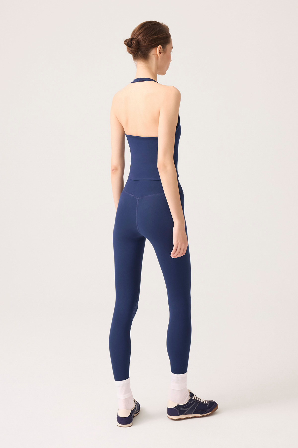 Los Ojos  x Ece Lacivert Yüksek Bel Spor Tayt Mono Leggings - Görsel 4