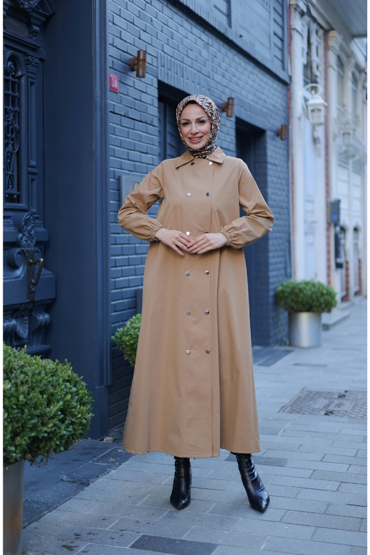 KADEEM  Nevin Gabardin Kap - 422537 - Görsel 7