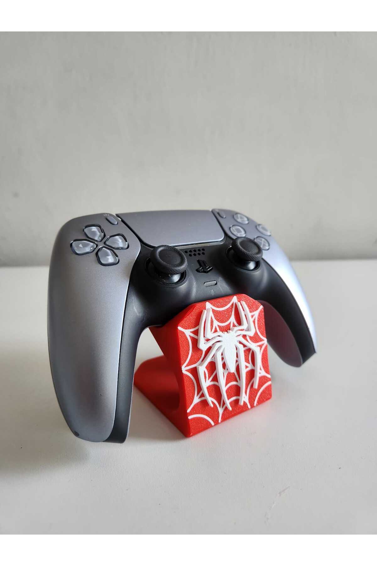 Lizard Örümcek Desenli Kol Standı | Joystick Standı Ps4 / Ps5 Kırmızı Playstation Standları