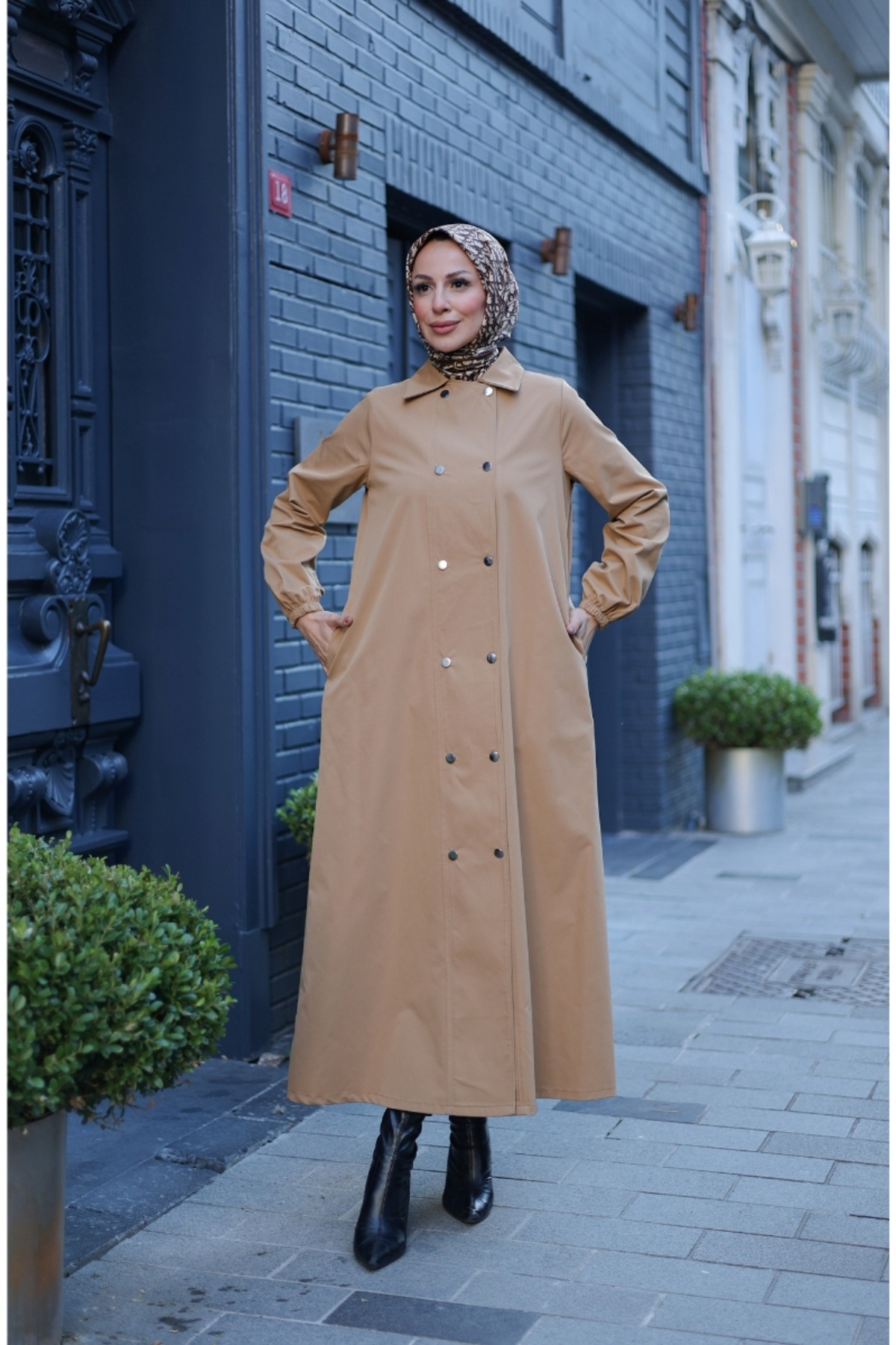 KADEEM  Nevin Gabardin Kap - 422537 - Görsel 6