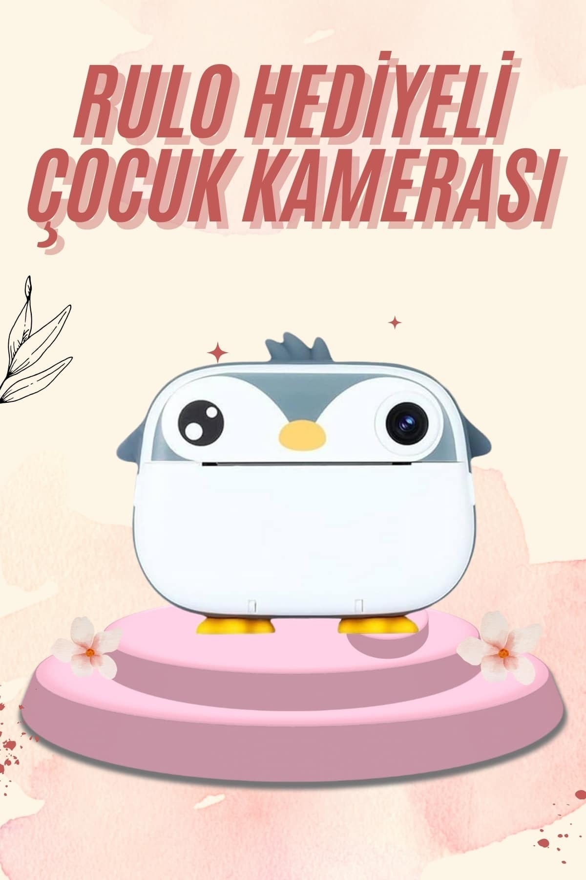 ZERO LAND NRTMSA Dijital HD Video Kamera Çocuk Fotoğraf Makinesi Anlık (131105) Termal Rulo