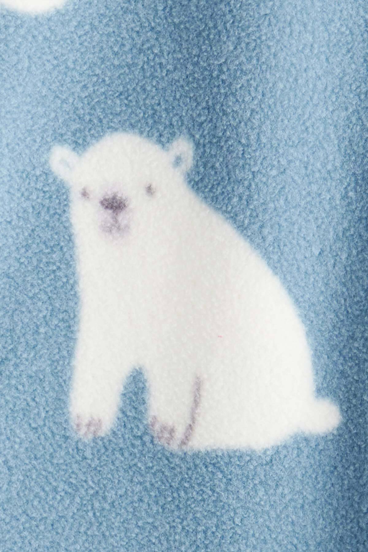 Carter's Erkek Bebek Mavi Polar Tulum fotoğrafı 3 (önizleme)