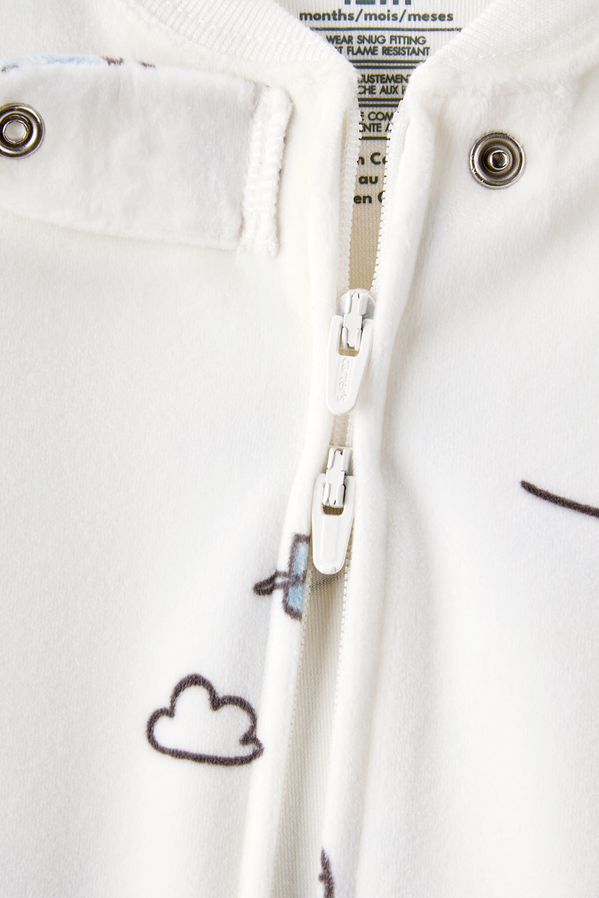 Carter's Erkek Bebek Ekru Polar Tulum fotoğrafı 2 (önizleme)