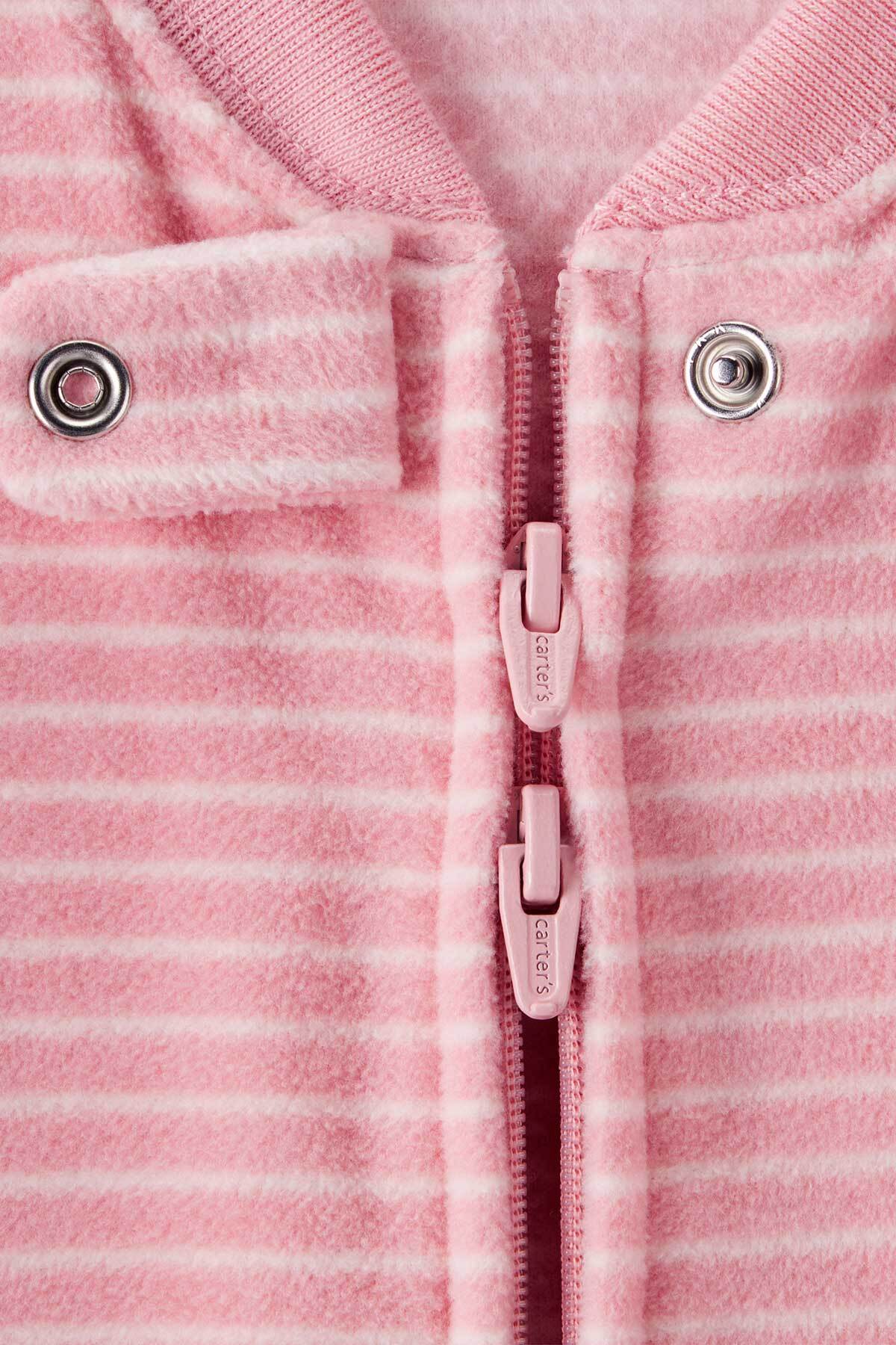 Carter's Bebek Pembe Polar Tulum fotoğrafı 3 (önizleme)