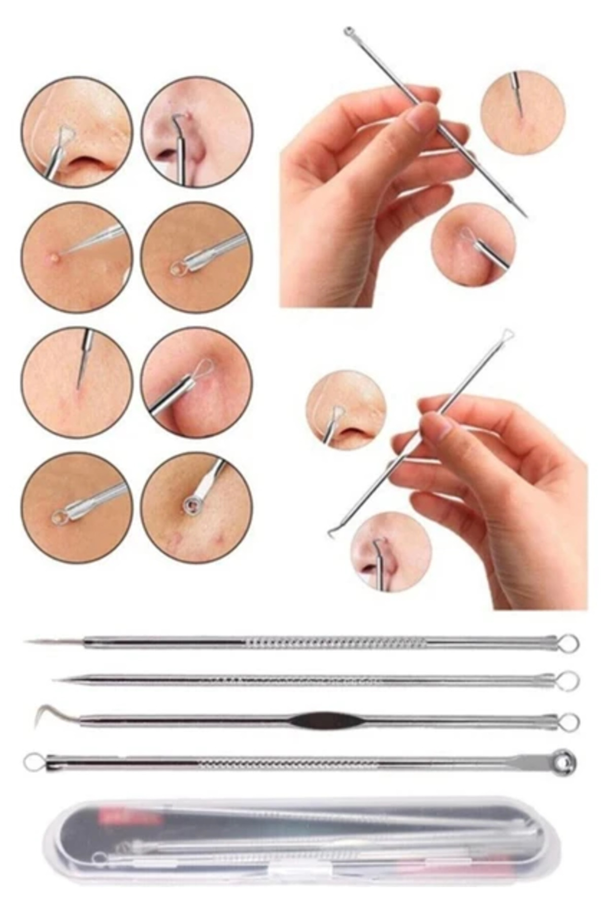 Royal Paris Beauty Makeup Tools Komedon 4'Lü — GUSK-0145 — تصویر 5 از 5