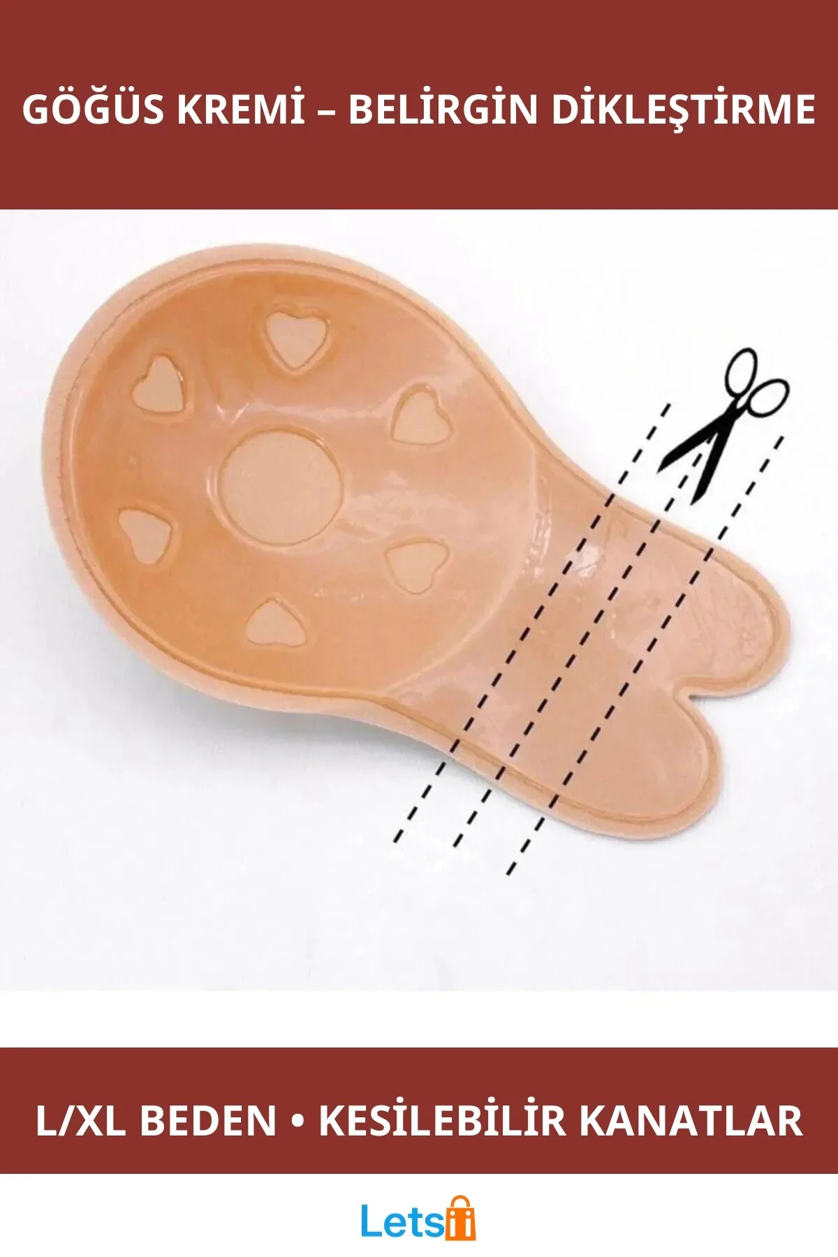 Letsii Kendinden Yapışkanlı L Beden Hayalet Sütyen